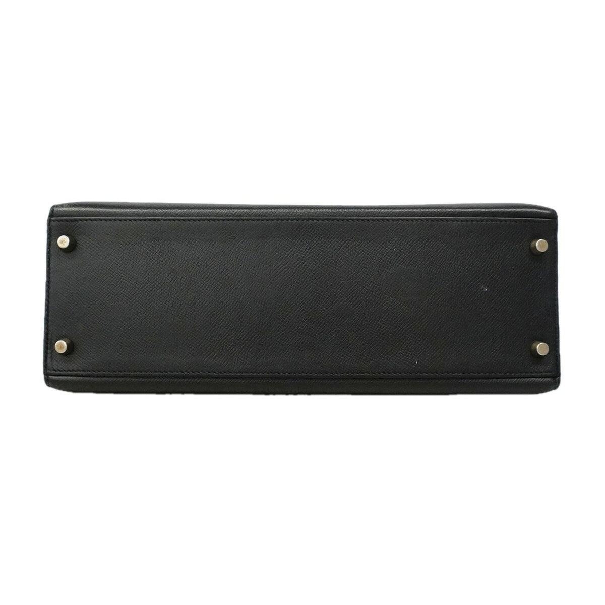 Hermes Black Leather Handbag (Pre-Owned)