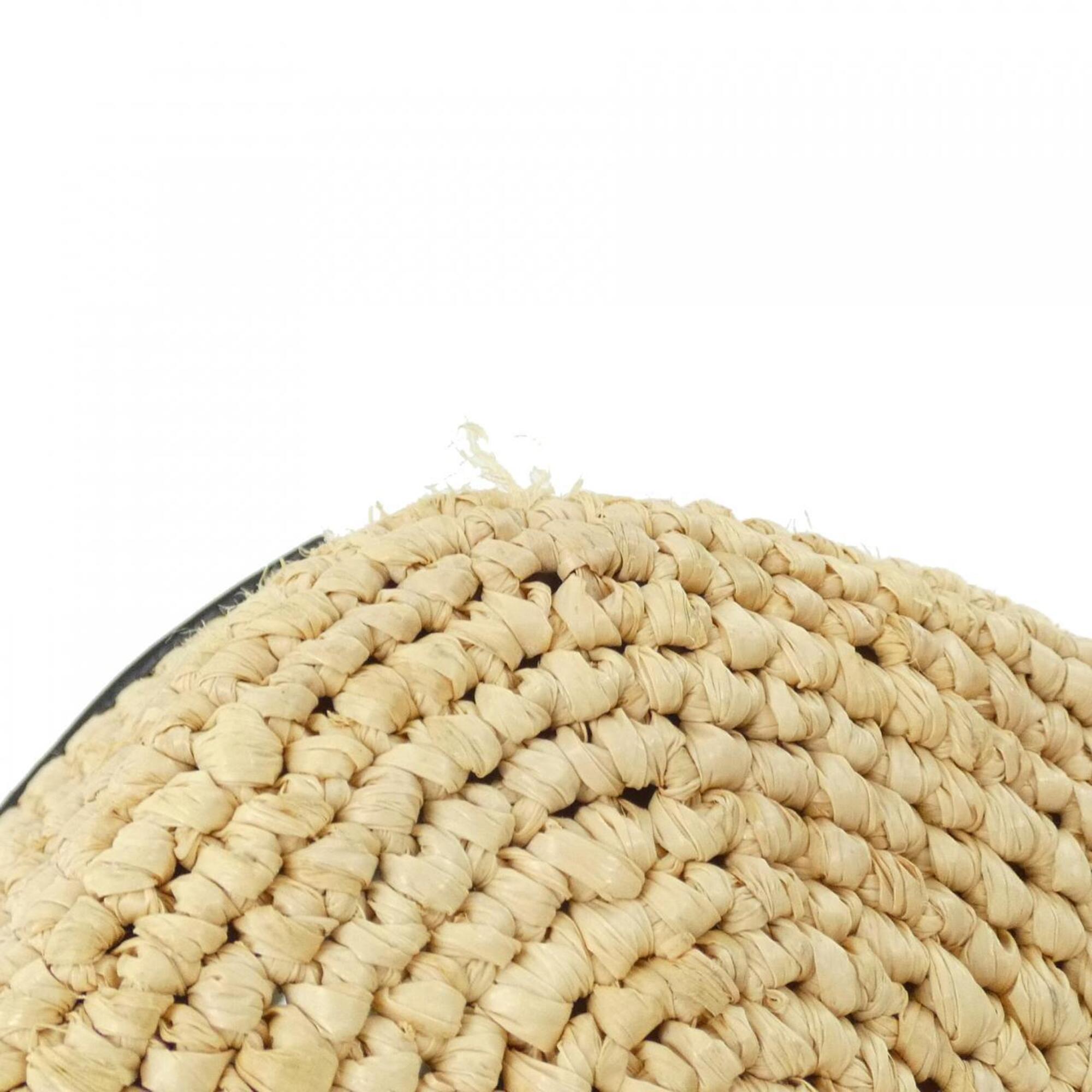 Loewe Raffia Canvas Shoulder Bag (Pre-Owned)