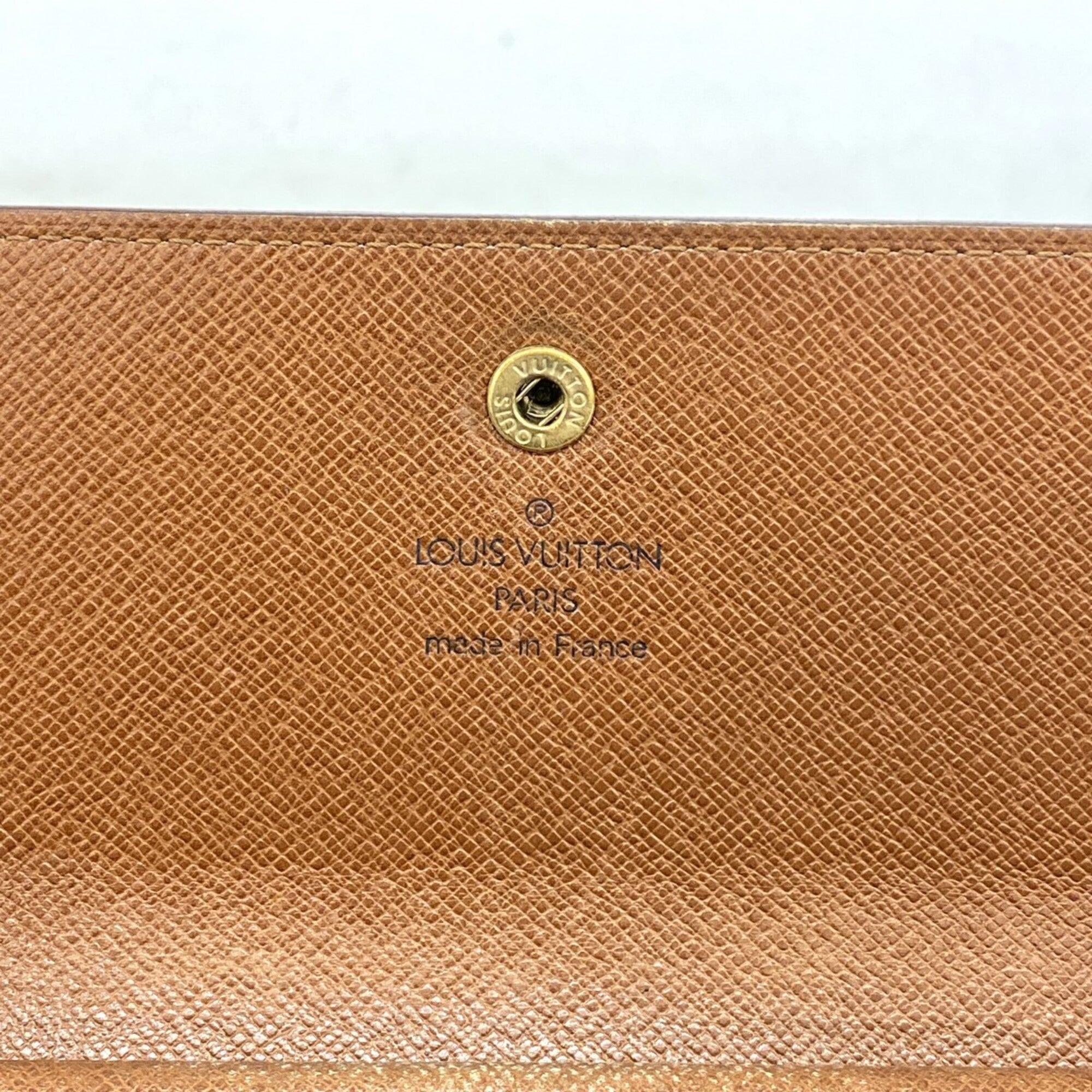 Louis Vuitton Brown Long Wallet (Tri-Fold) (Pre-Owned)