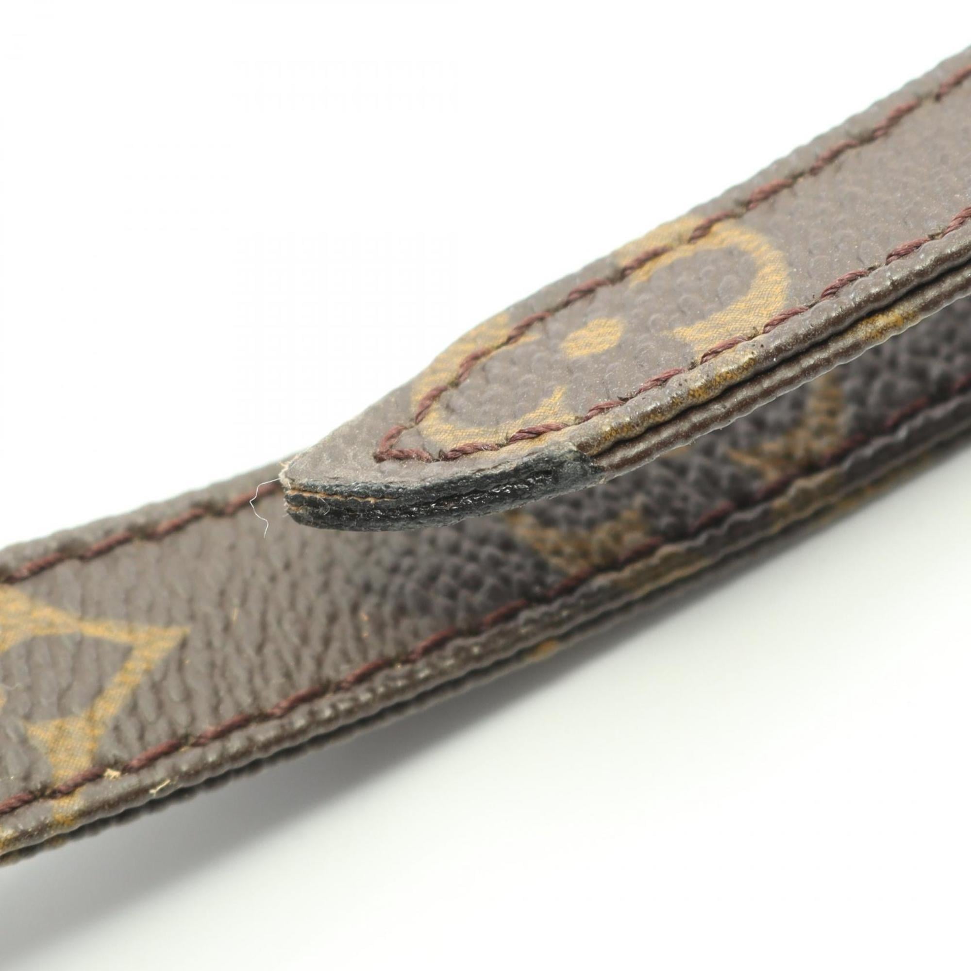 Louis Vuitton Brown Monogram Coated Canvas Leather Shoulder Bag (Pre-Owned)