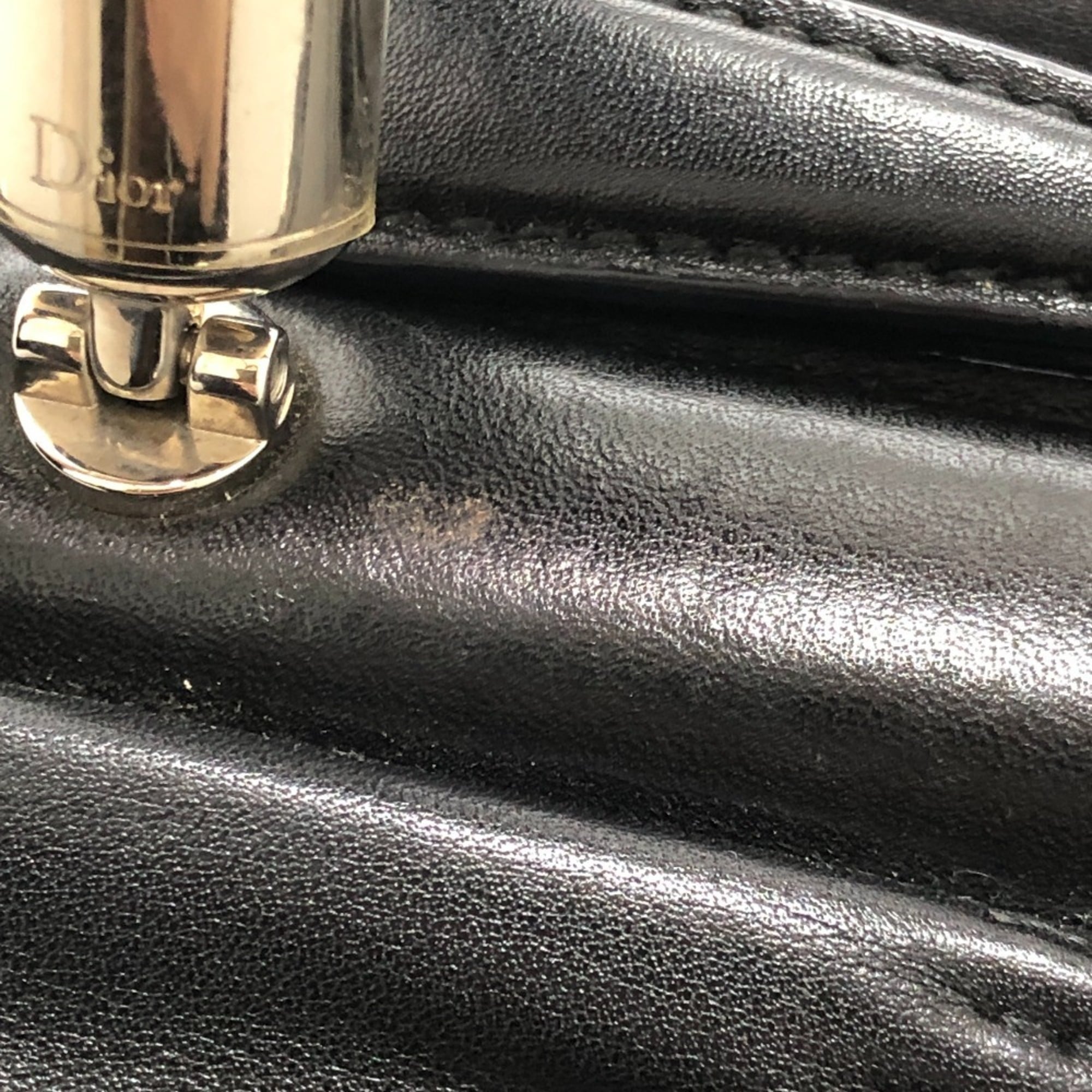 Christian Dior Black Leather Handbag (Pre-Owned)