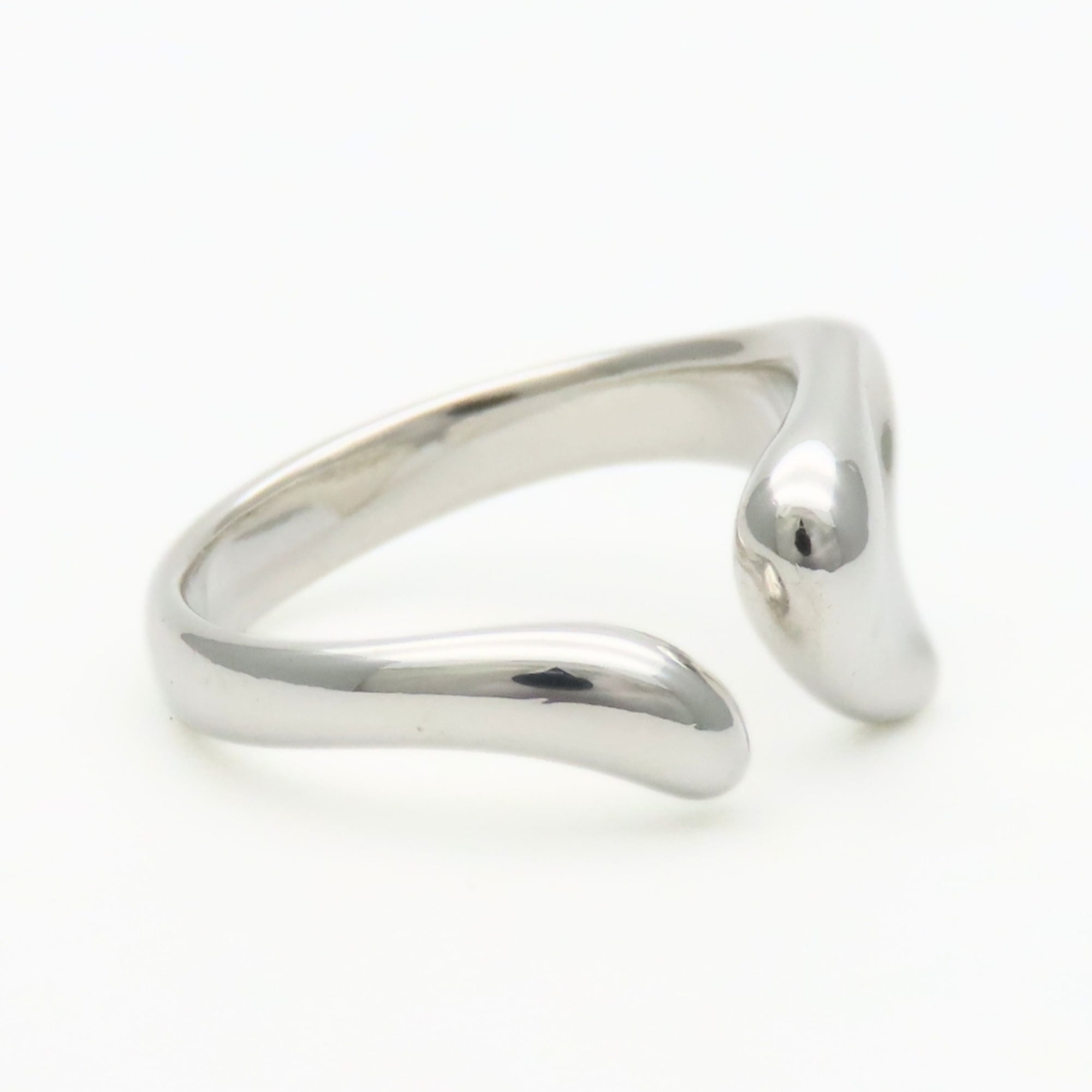 Tiffany Heart Silver Silver 925 Band Ring (Pre-Owned)