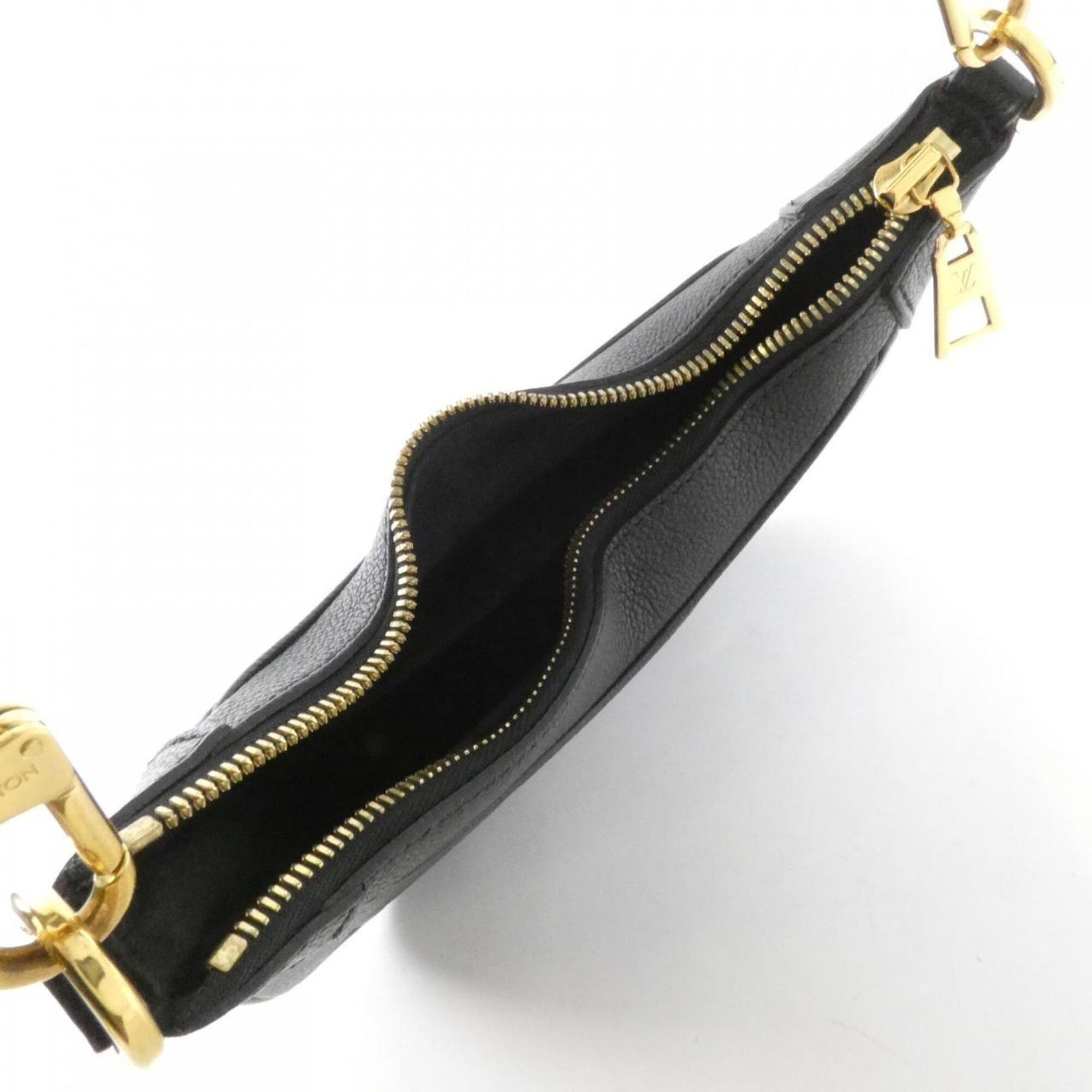 Louis Vuitton Black Leather Shoulder Bag (Pre-Owned)