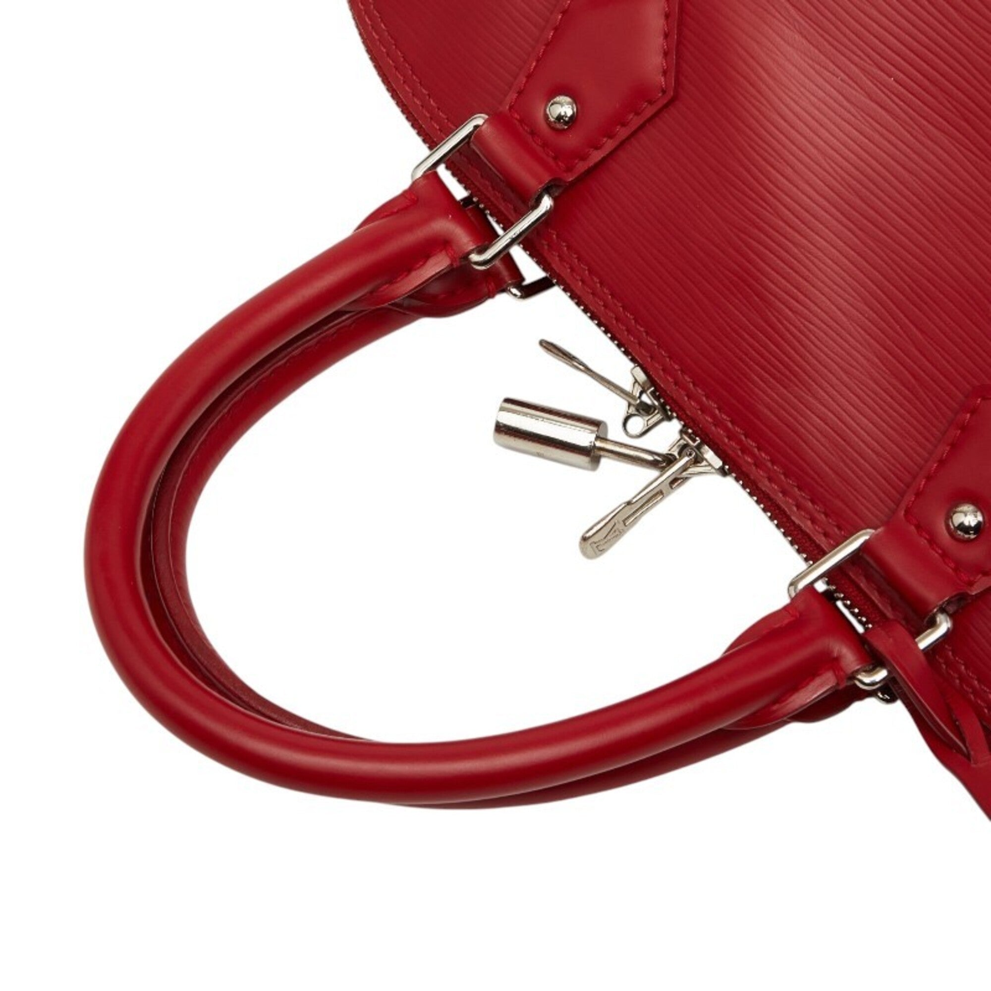 Louis Vuitton Carmine Red Color Leather Handbag (Pre-Owned)