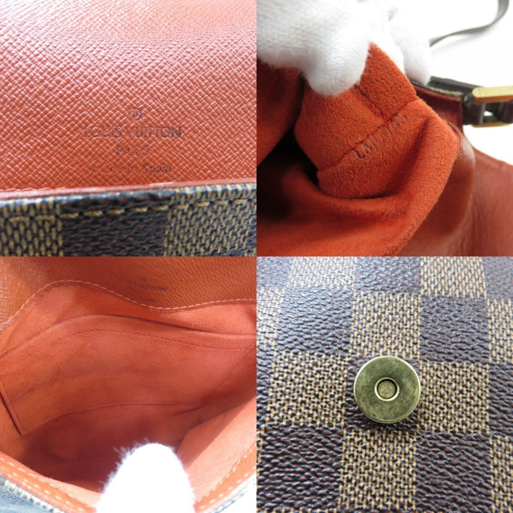 Louis Vuitton Brown Ebene Damier Canvas Shoulder Bag (Pre-Owned)