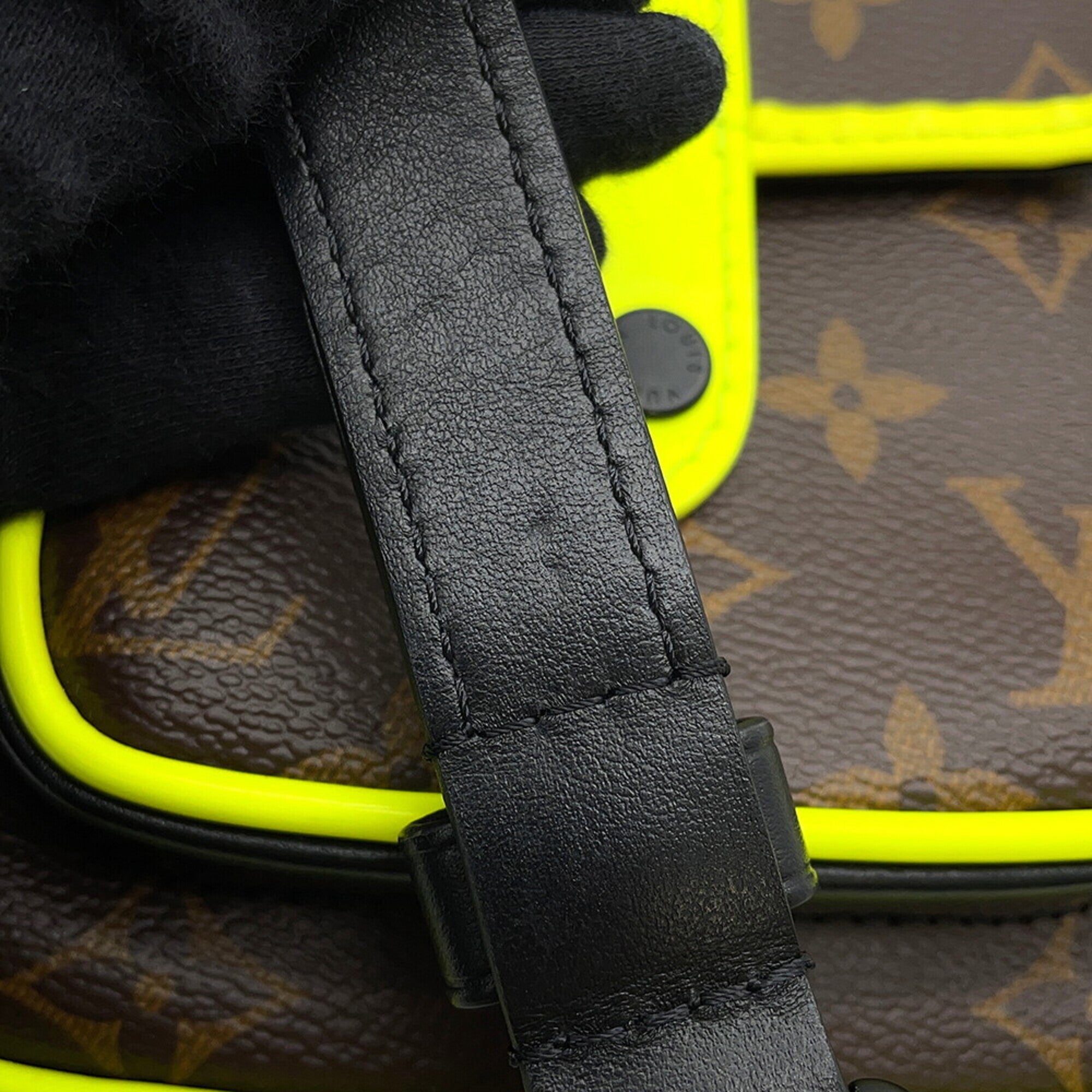 Louis Vuitton Brown Noir Yellow Monogram Shoulder Bag (Pre-Owned)