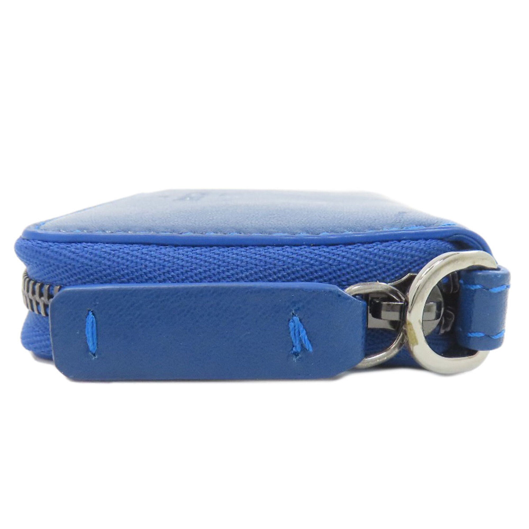 Jimmy Choo Blue Leather Coin Purse/Coin Case (Pre-Owned)