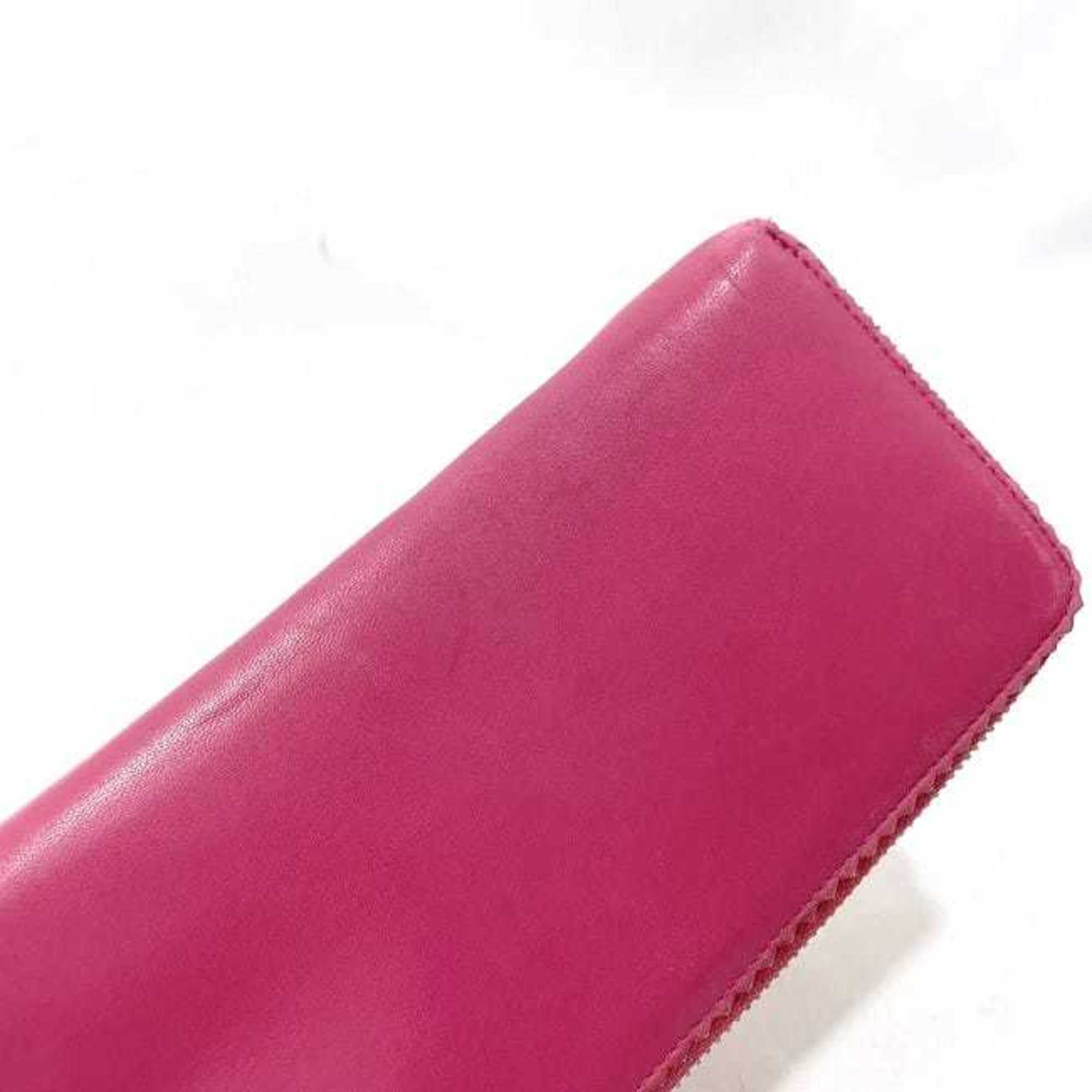 Loewe Pink Nappa Leather Long Wallet (Bi-Fold) (Pre-Owned)