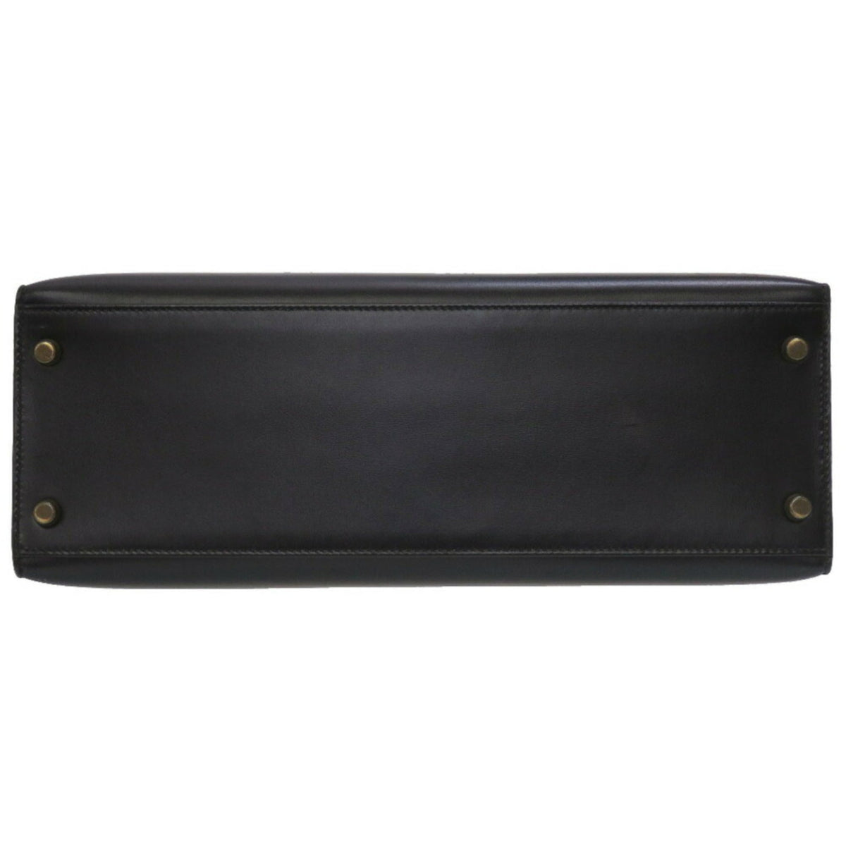 Hermes Black Box Calf Leather Handbag (Pre-Owned)