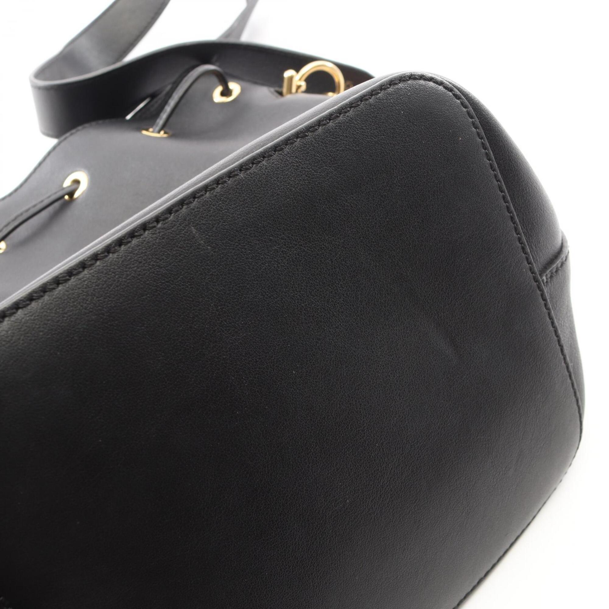 Fendi Black Leather Handbag Shoulder Bag (Pre-Owned)