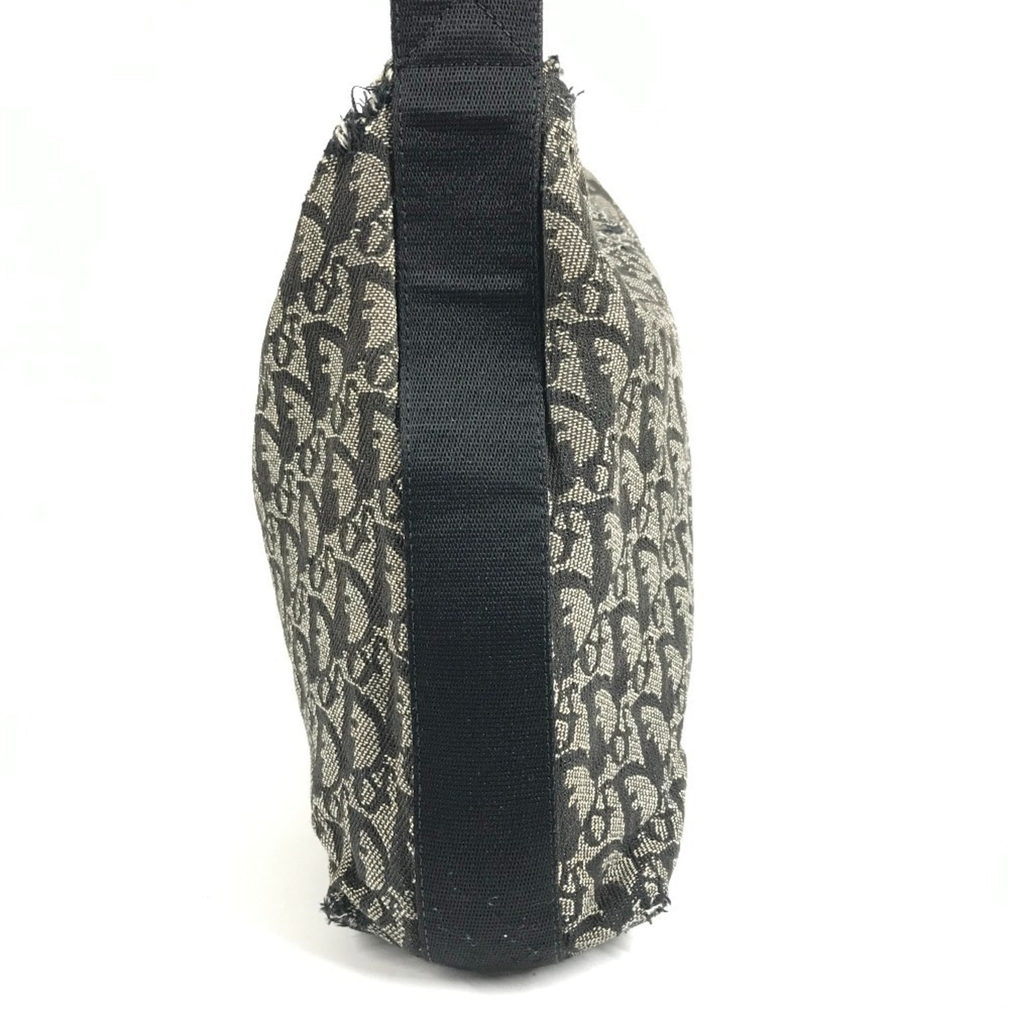 Christian Dior Black Canvas Leather Shoulder Bag (Pre-Owned)