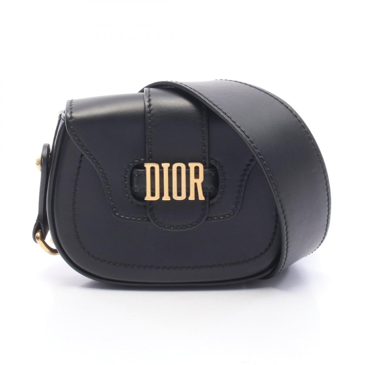 Christian Dior Black Leather Shoulder Bag (Pre-Owned)
