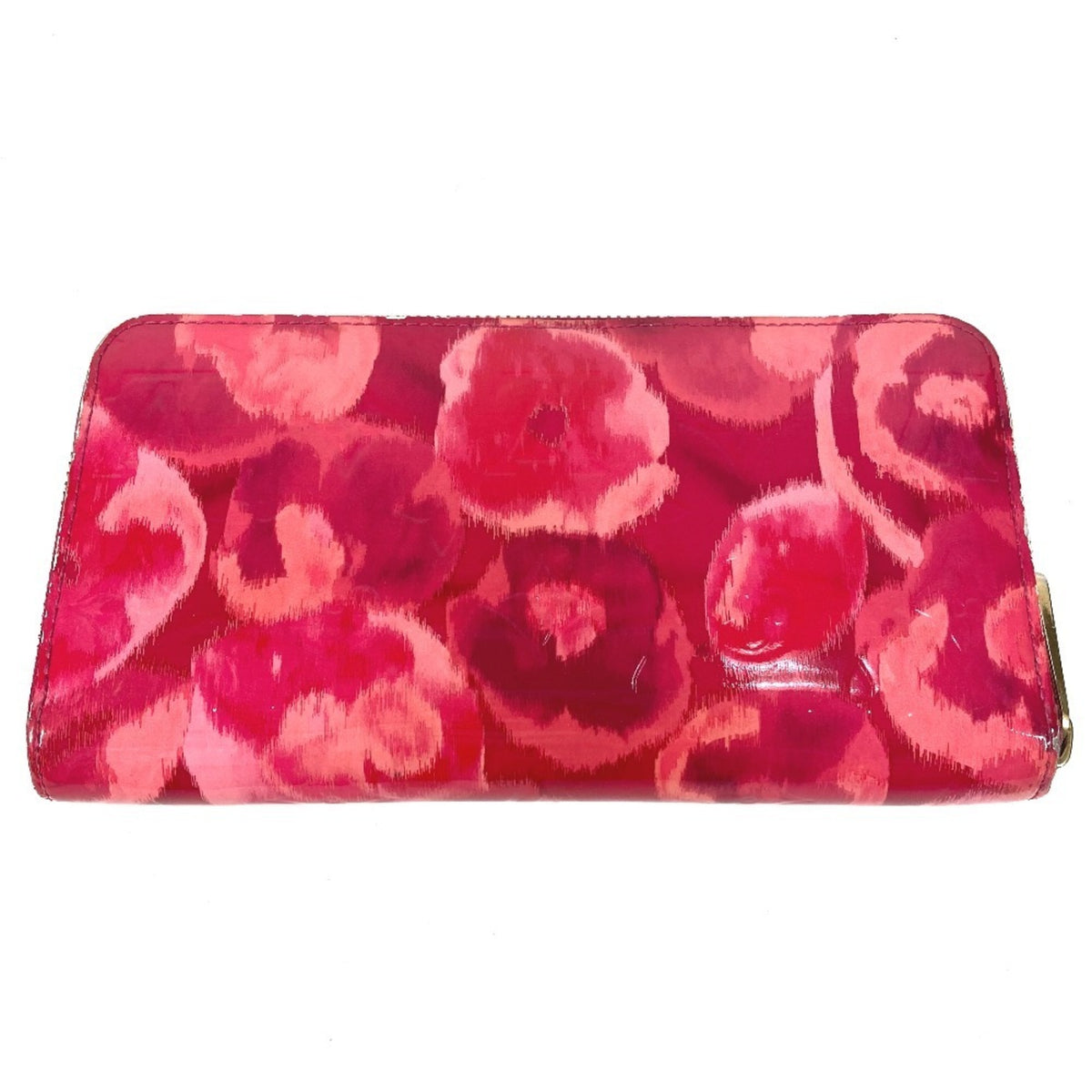 Louis Vuitton Pink Patent Leather Long Wallet (Bi-Fold) (Pre-Owned)