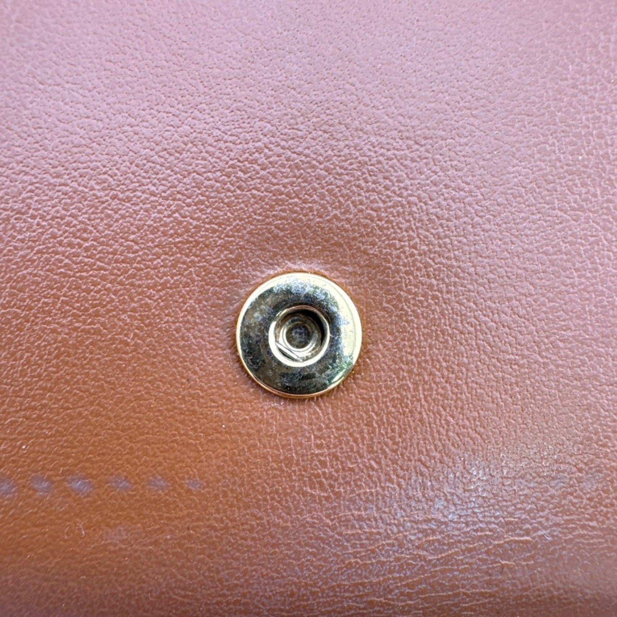 Celine Brown Leather Wallet (Tri-Fold) (Pre-Owned)