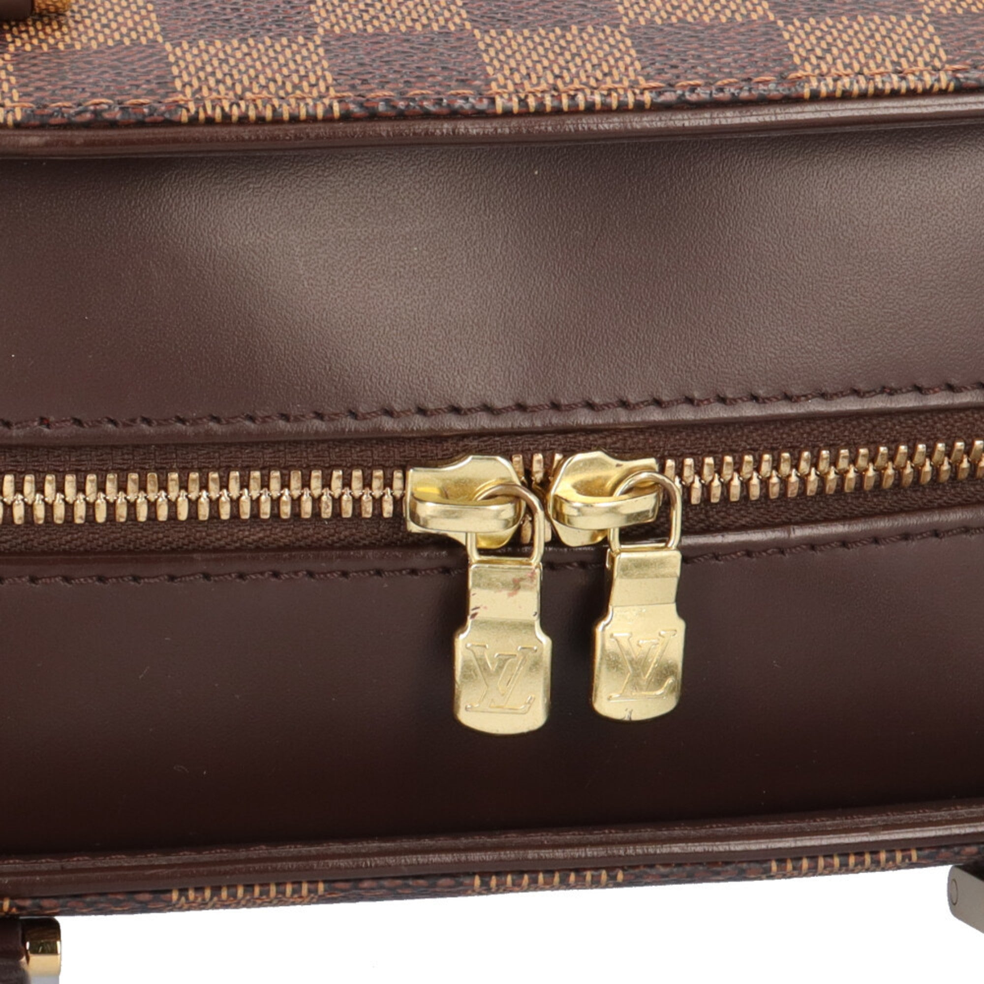 Louis Vuitton Damier Ambre Brown Damier Canvas Handbag (Pre-Owned)