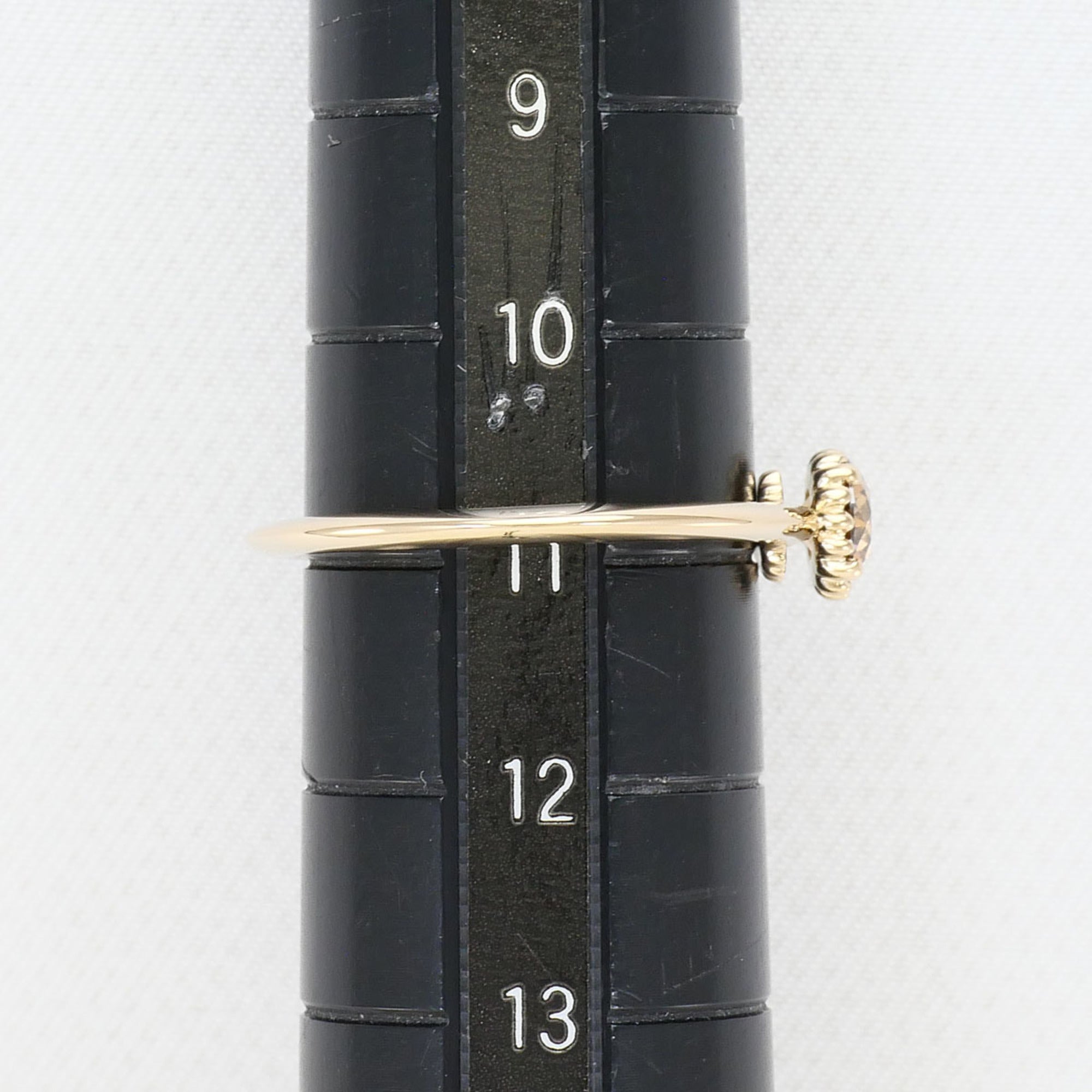 Unbranded Brown Yellow Gold Yellow Gold (18K) Band Ring (Pre-Owned)
