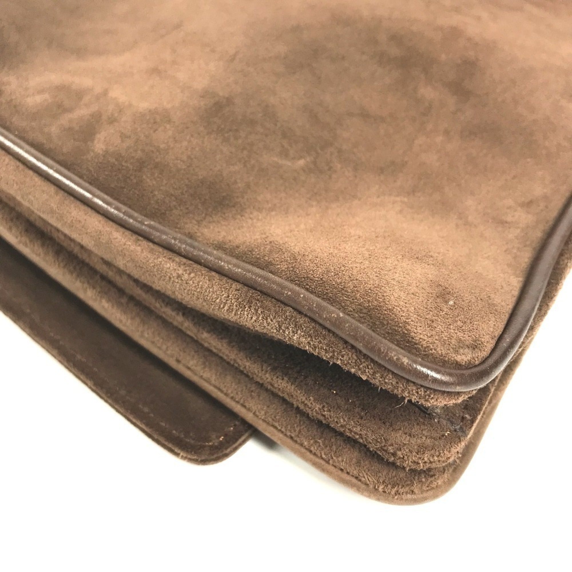 Fendi Brown Suede Shoulder Bag (Pre-Owned)