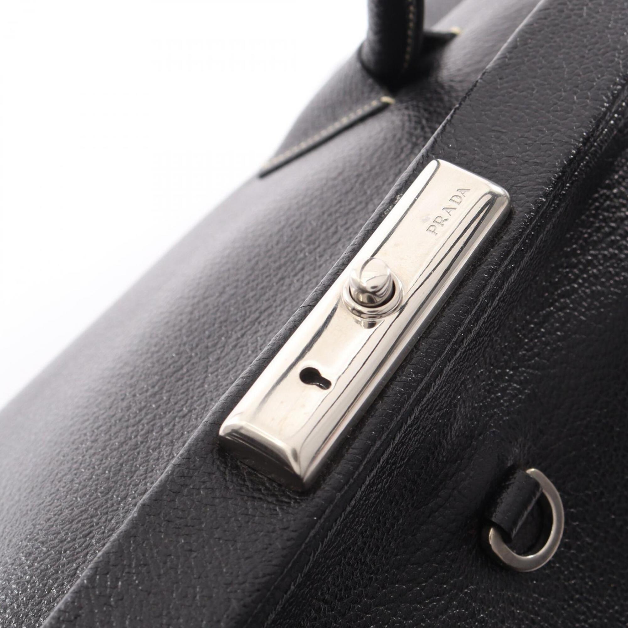 Prada Black Leather Handbag (Pre-Owned)