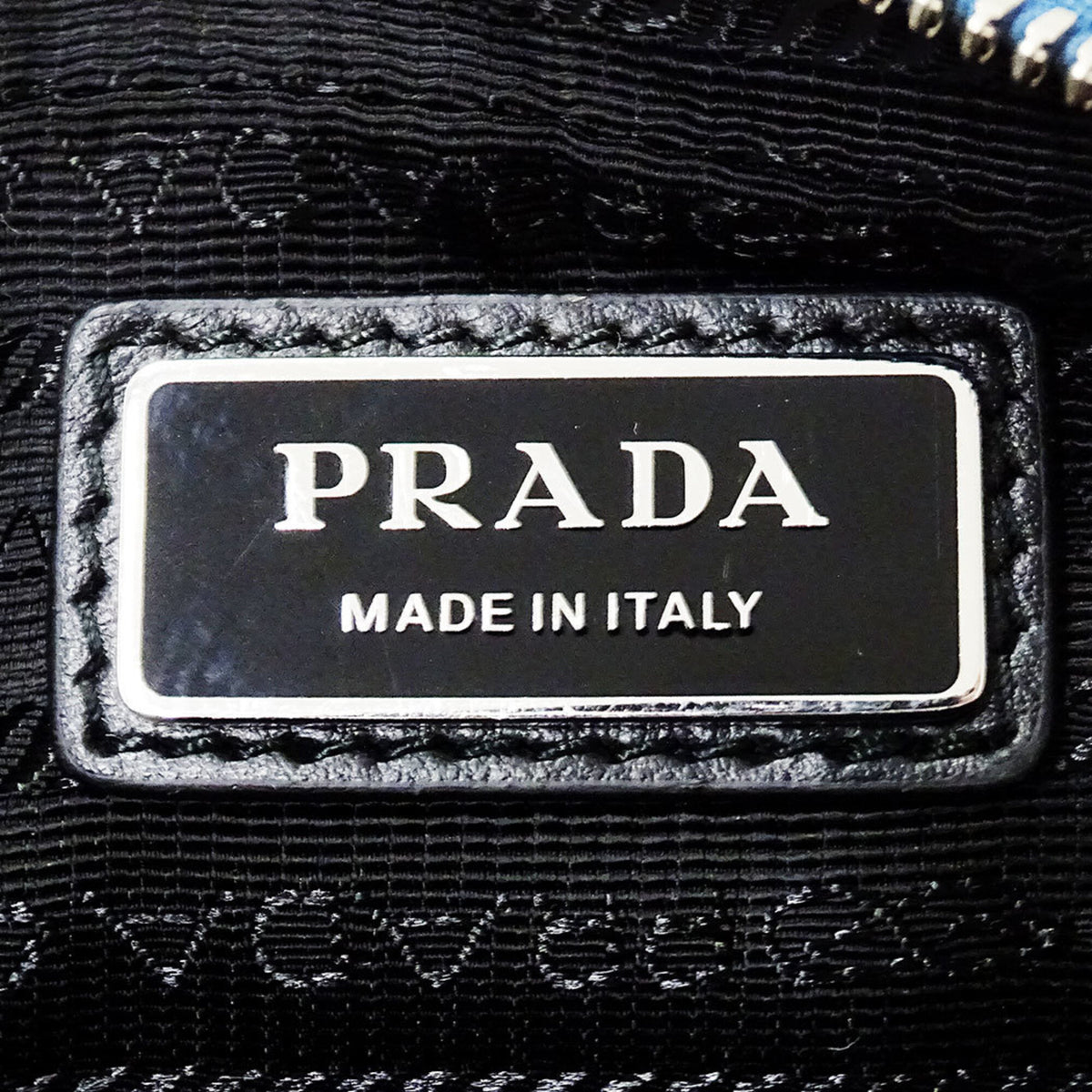 Prada Light Blue Saffiano Handbag Pouch Shoulder Bag (Pre-Owned)