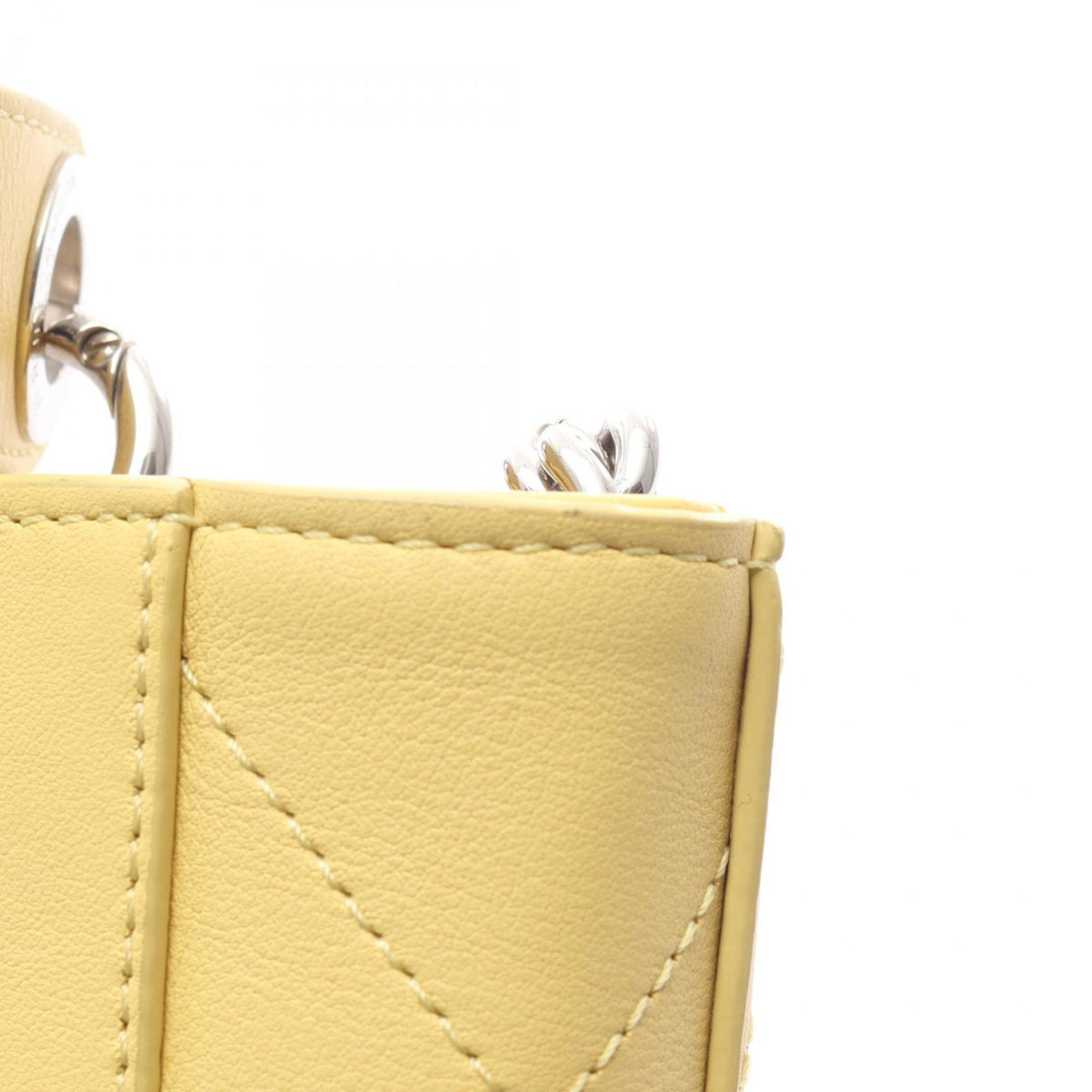 Chanel Yellow Leather Handbag Shoulder Bag (Pre-Owned)