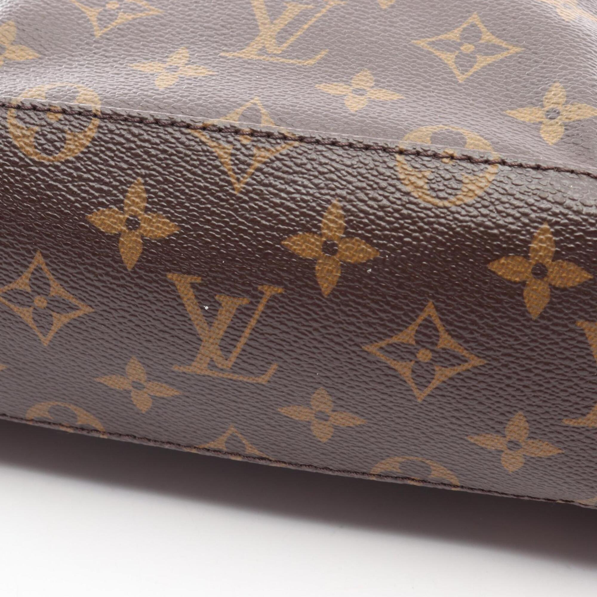 Louis Vuitton Monogram Brown Monogram Leather Tote Bag (Pre-Owned)