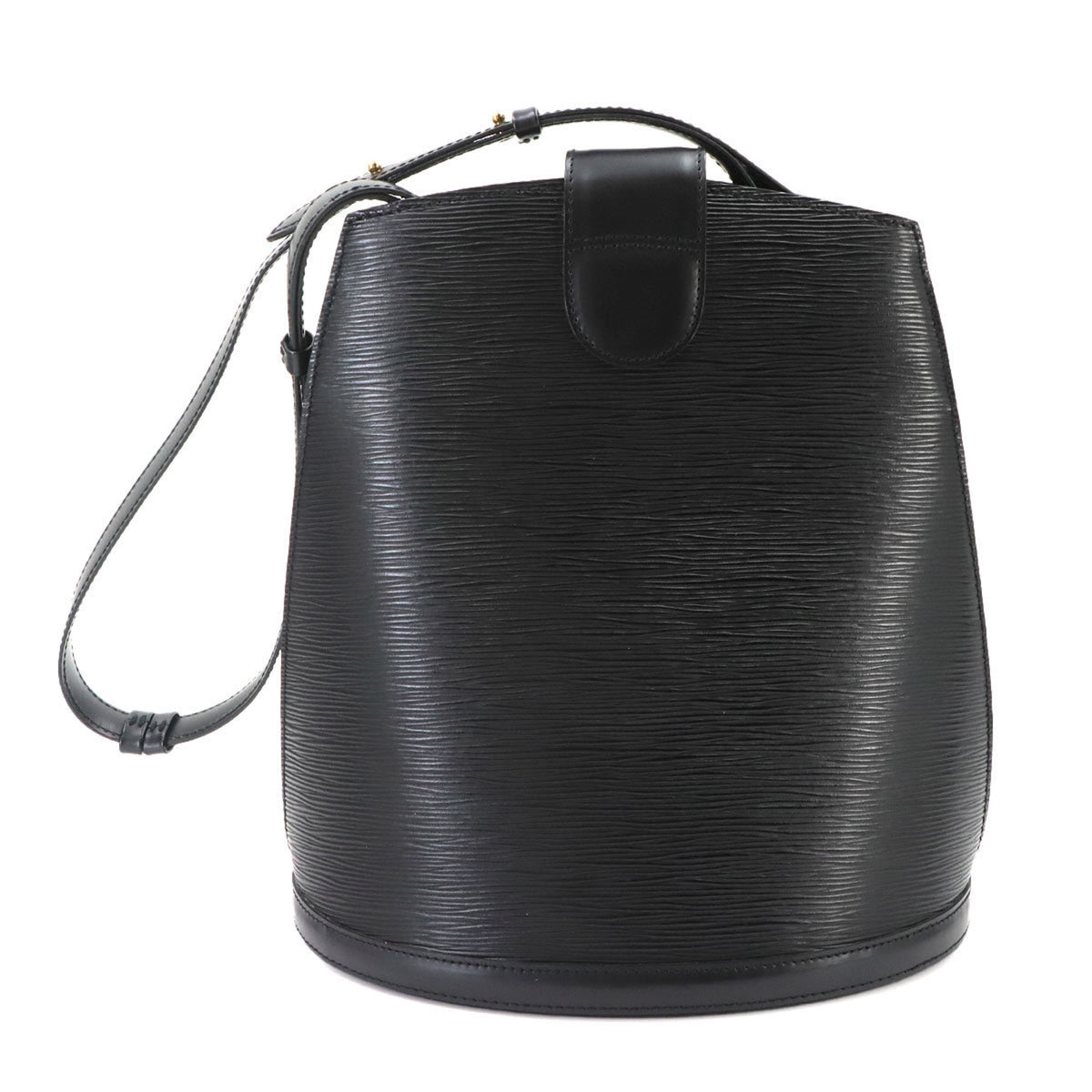 Louis Vuitton Epi Noir Epi Leather Handbag Shoulder Bag (Pre-Owned)