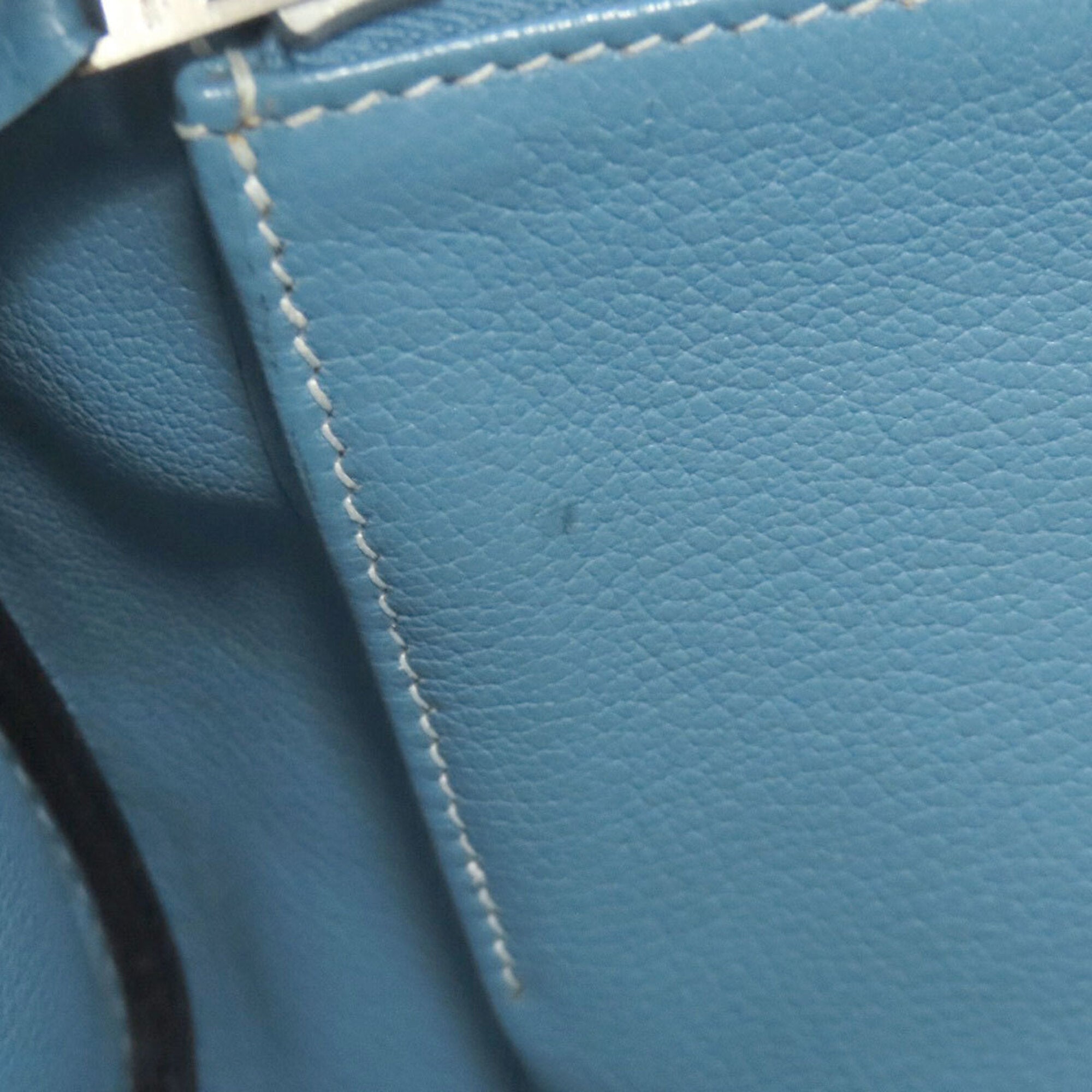 Hermes Blue Jean Epsom Leather Handbag (Pre-Owned)