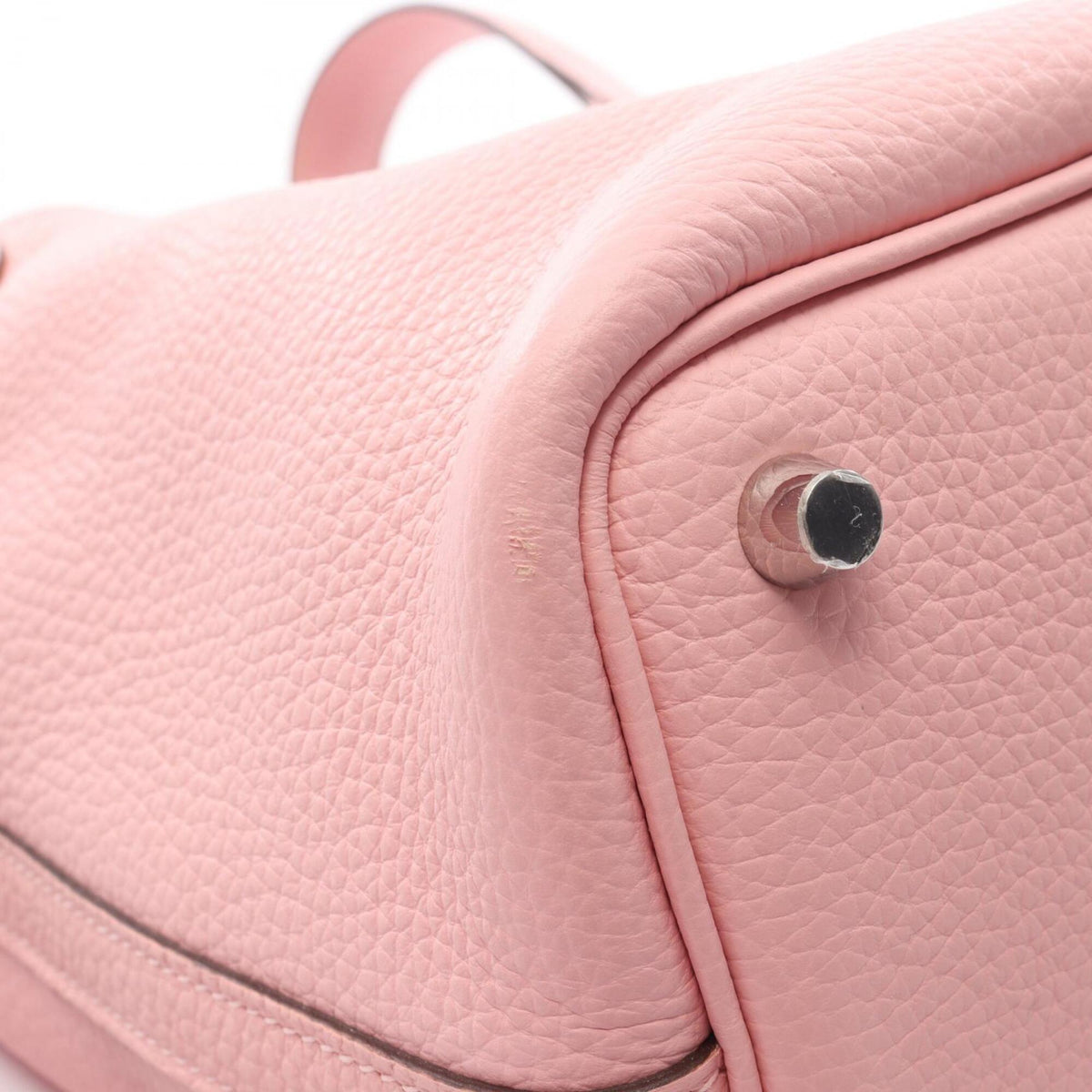 Hermes Pink Taurillon Clemence Leather Handbag (Pre-Owned)