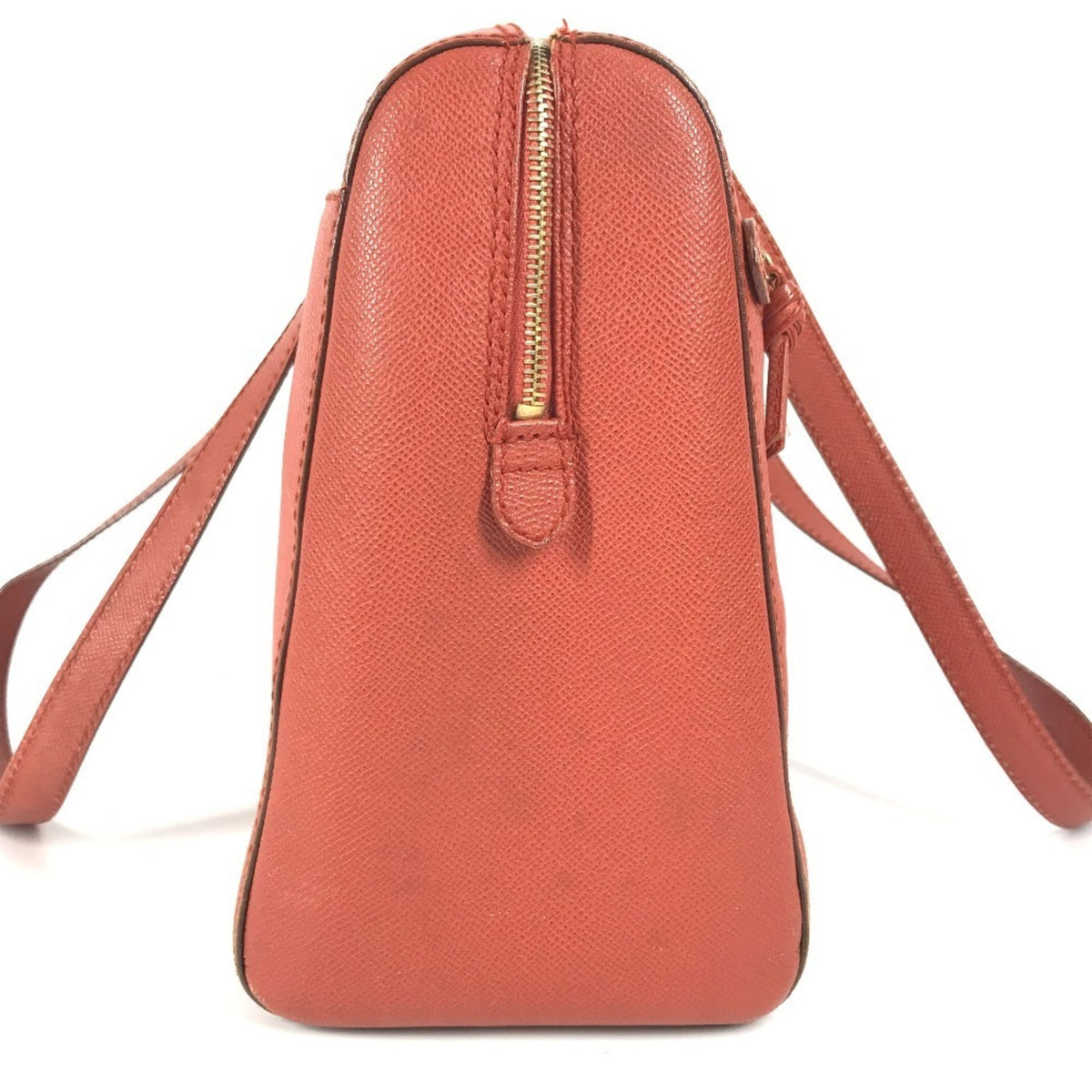 Chanel Orange Leather Boston Bag Shoulder Bag Tote Bag (Pre-Owned)