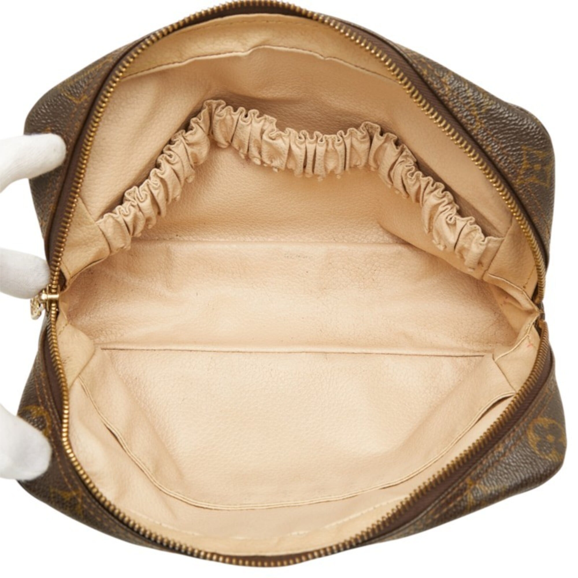Louis Vuitton Brown Monogram Monogram Clutch Bag Handbag Pouch (Pre-Owned)