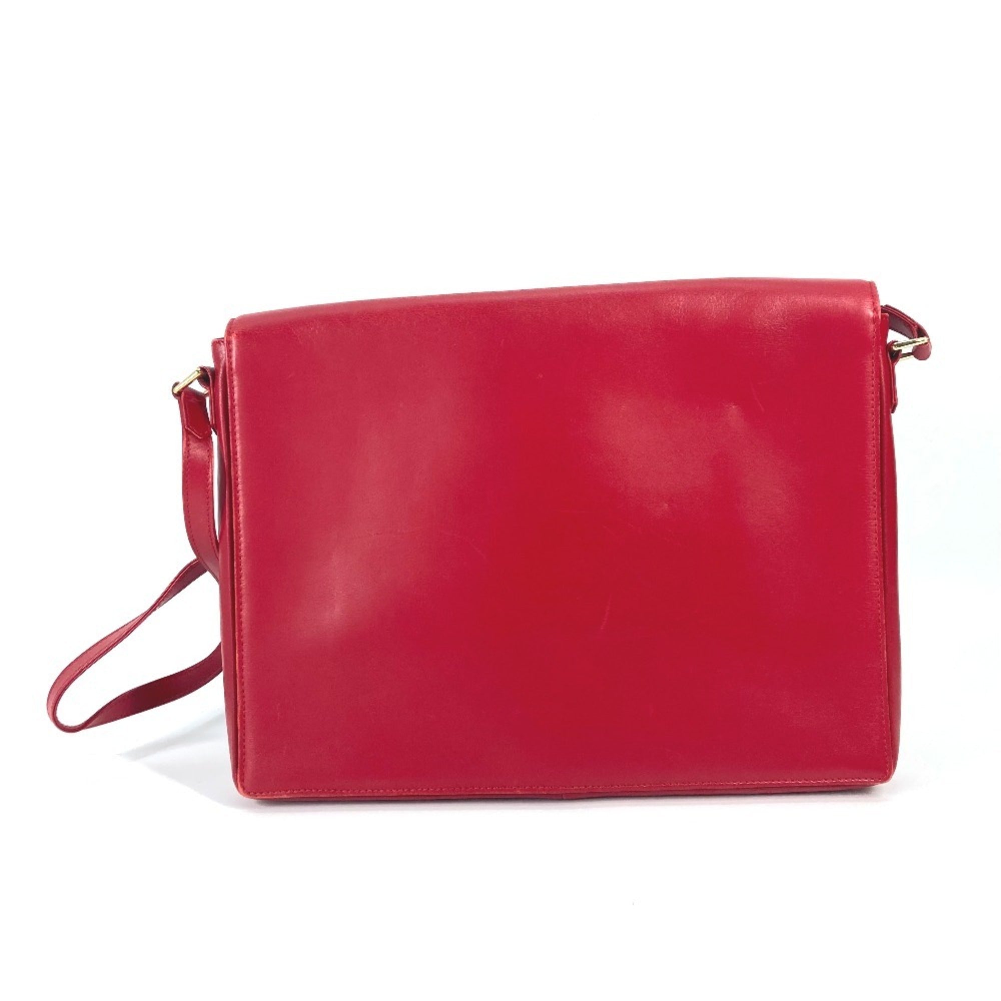 Louis Vuitton Opera Red Color Leather Shoulder Bag (Pre-Owned)