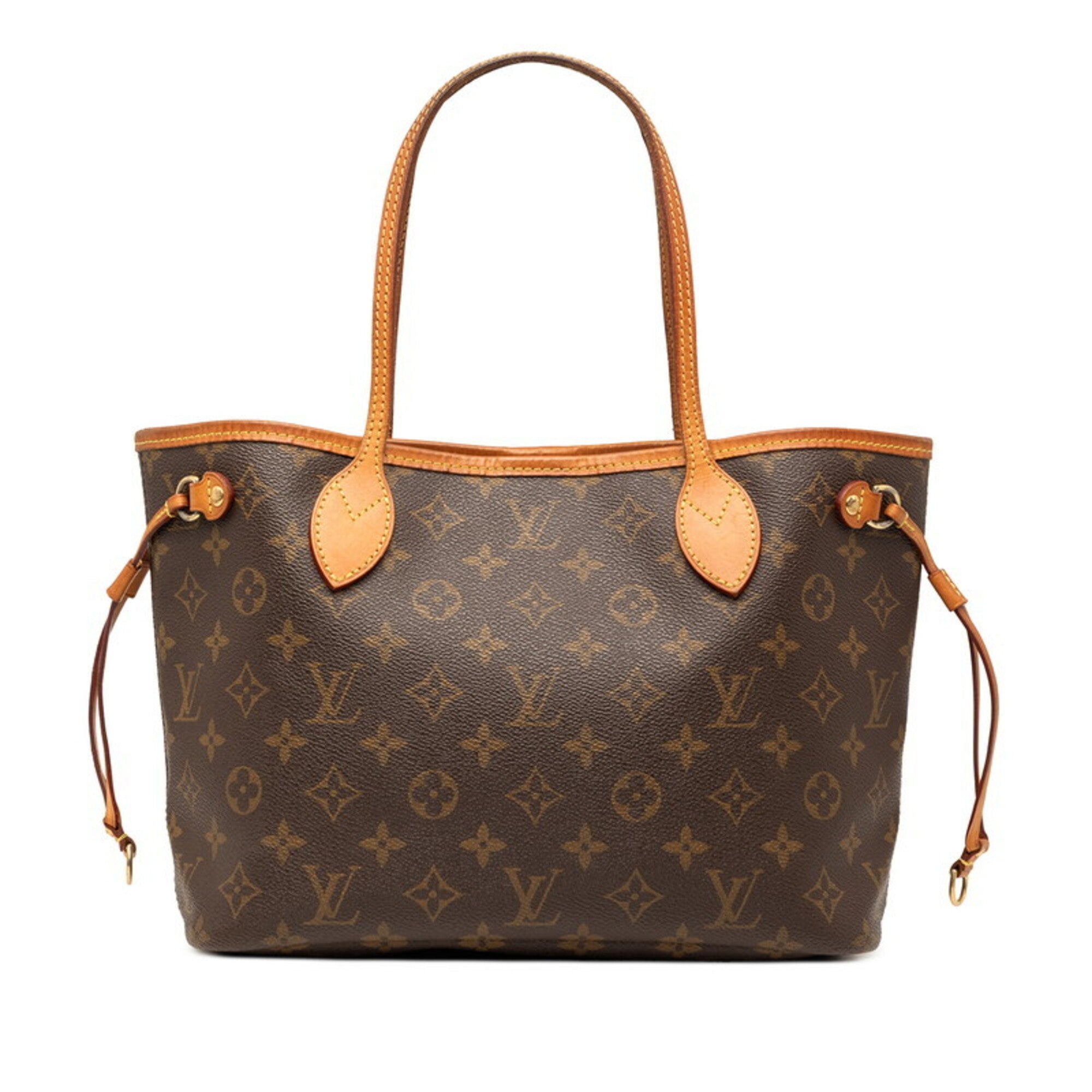 Louis Vuitton Brown Pvc Leather Handbag Tote Bag (Pre-Owned)