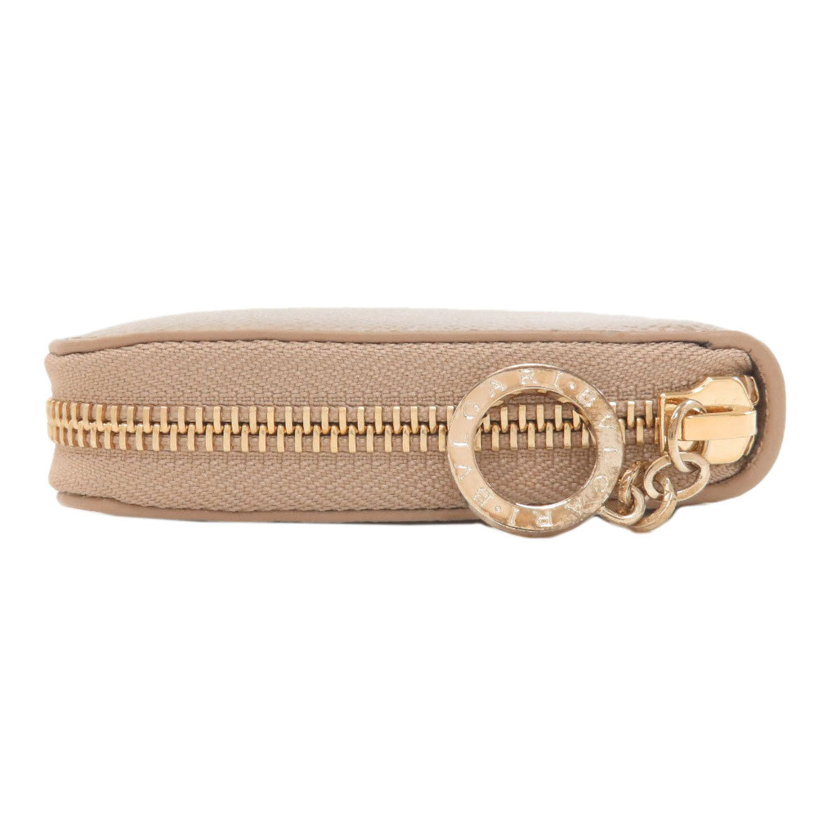 Bvlgari Gold Leather Long Wallet (Bi-Fold) (Pre-Owned)