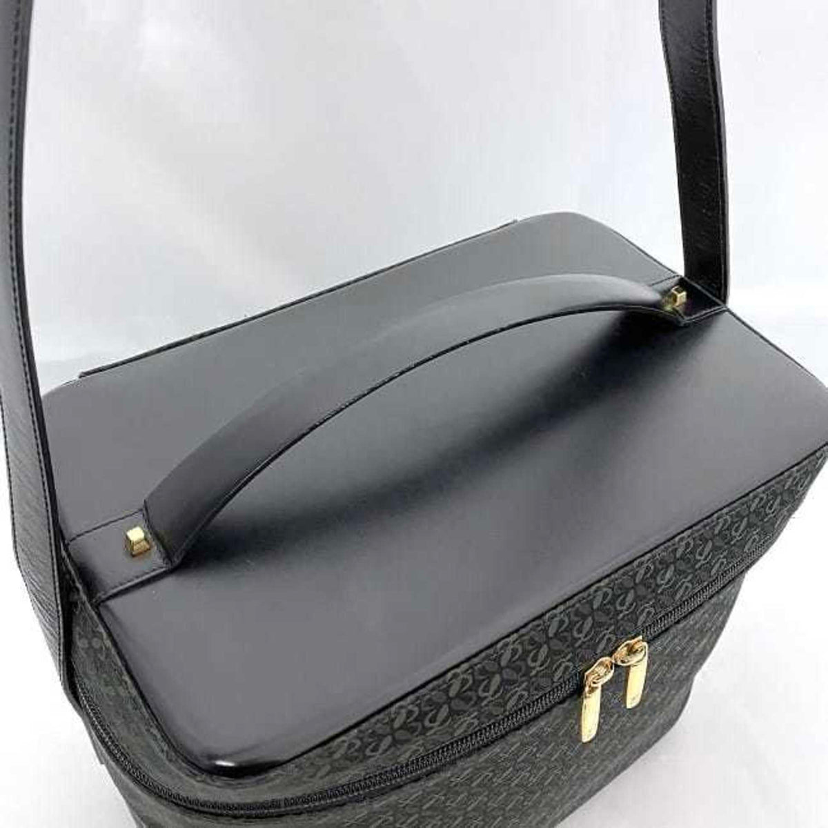 Loewe Black Green Canvas Leather Shoulder Bag (Pre-Owned)