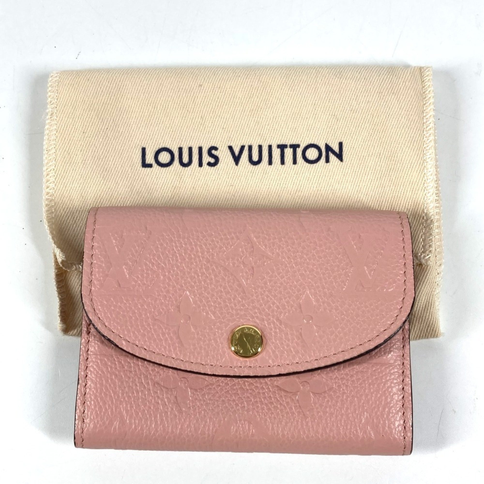 Louis Vuitton Pink Rose Poudre Monogram Empreinte Leather Wallet (Bi-Fold) (Pre-Owned)