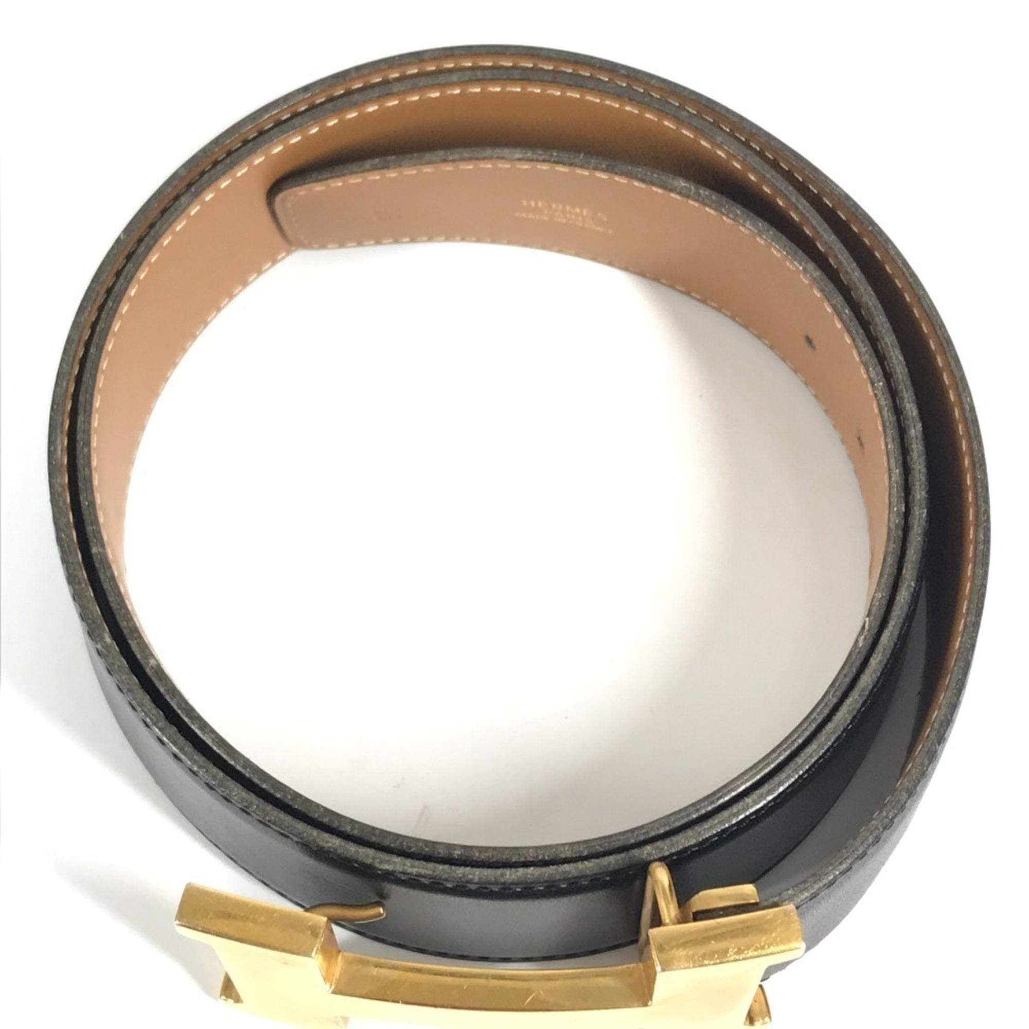 Hermes Constance Black Standard Belt (Pre-Owned)