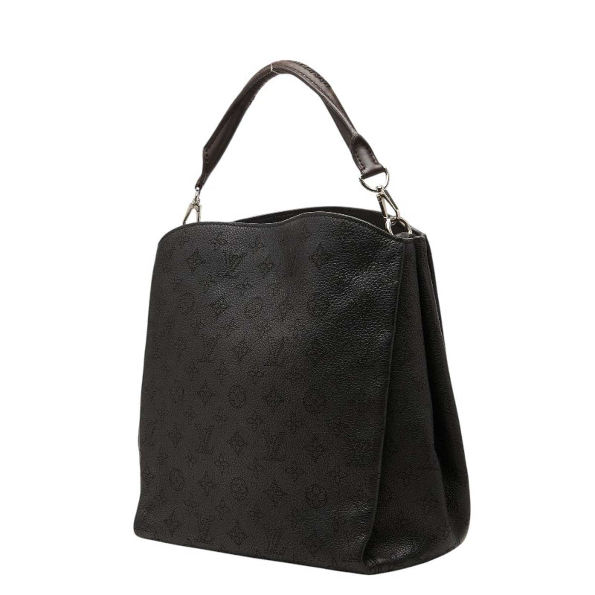 Louis Vuitton Black Leather Handbag (Pre-Owned)