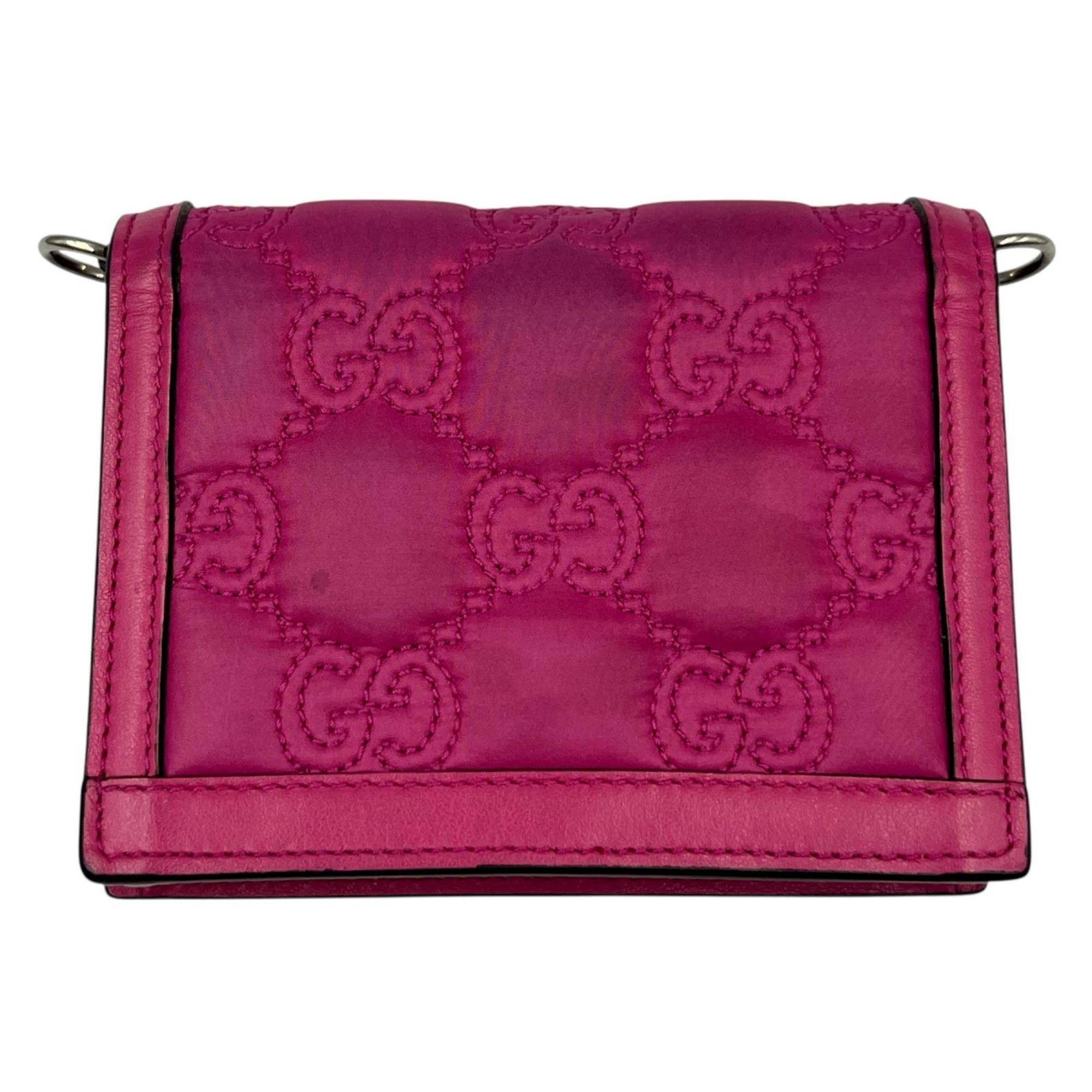 Gucci Pink Quilting Shoulder Bag (Pre-Owned)