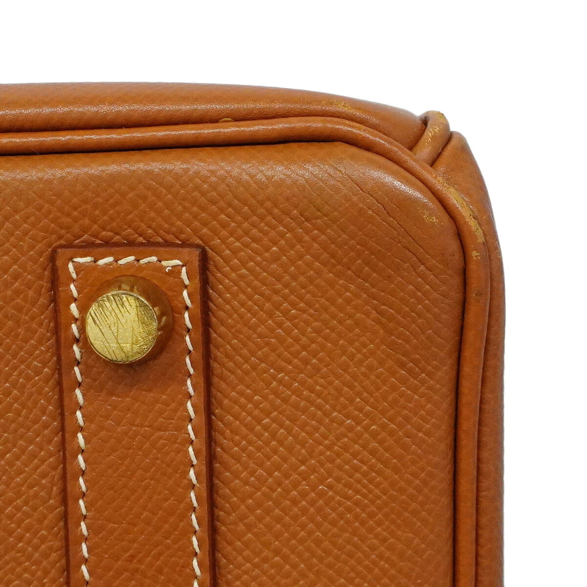 Hermes Gold Courchevel Leather Handbag (Pre-Owned)
