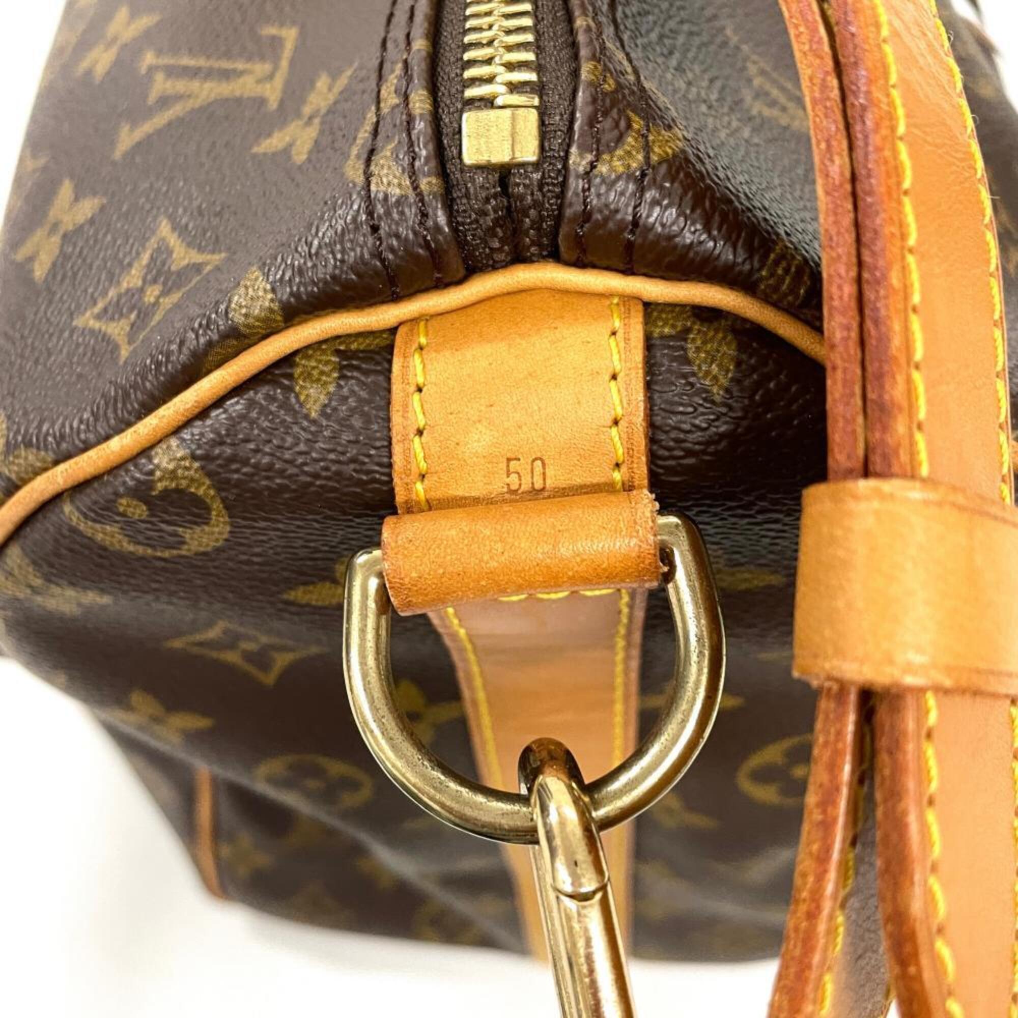 Louis Vuitton Brown Monogram Canvas Boston Bag (Pre-Owned)