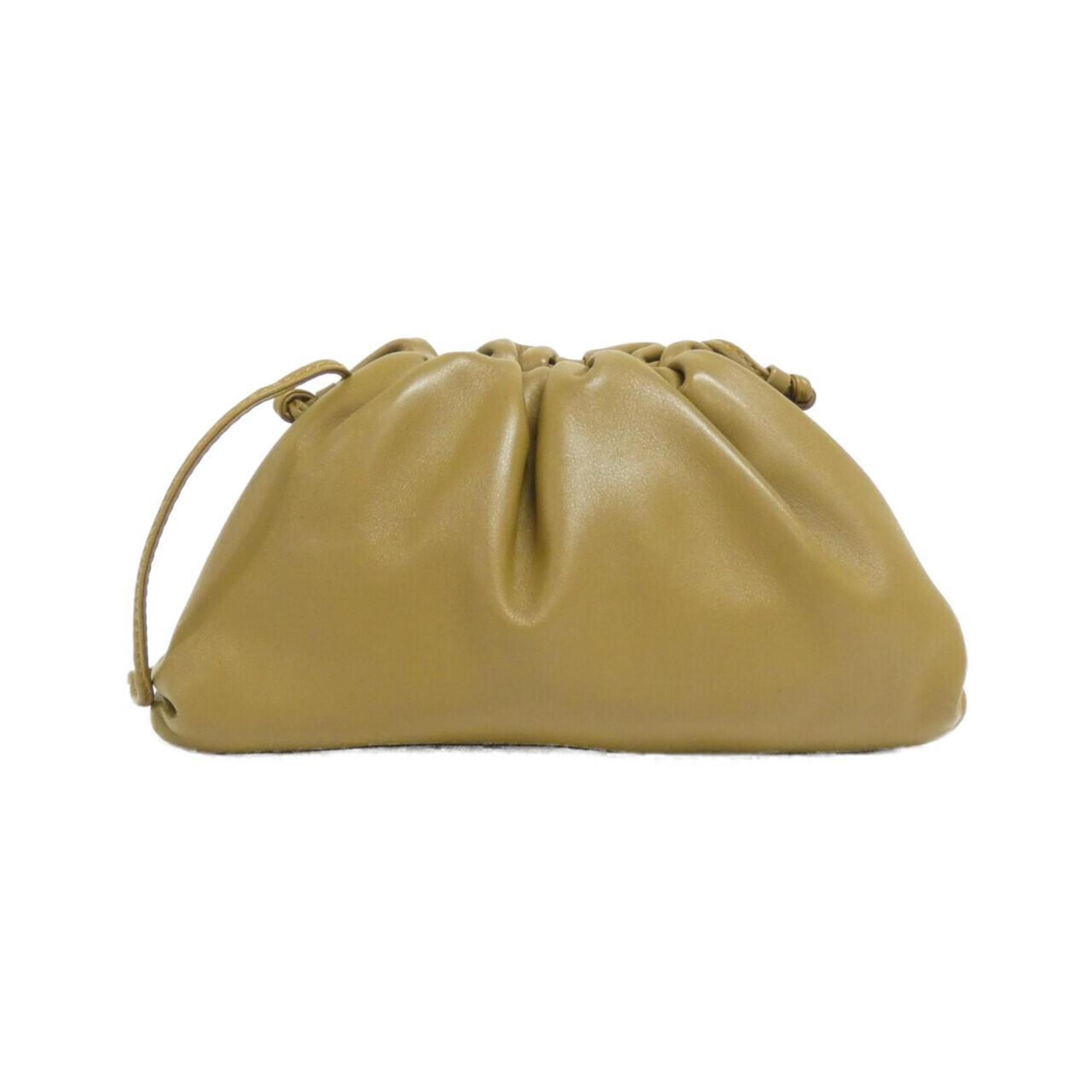 Bottega Veneta Mustard Leather Shoulder Bag (Pre-Owned)