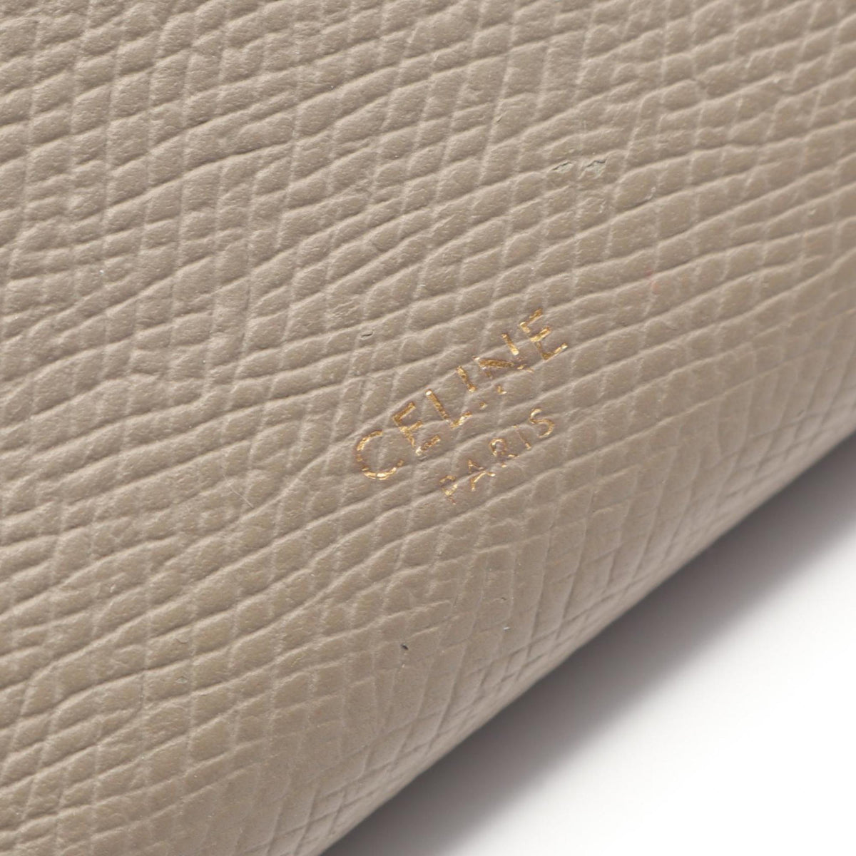 Celine Beige Leather Wallet (Tri-Fold) (Pre-Owned)