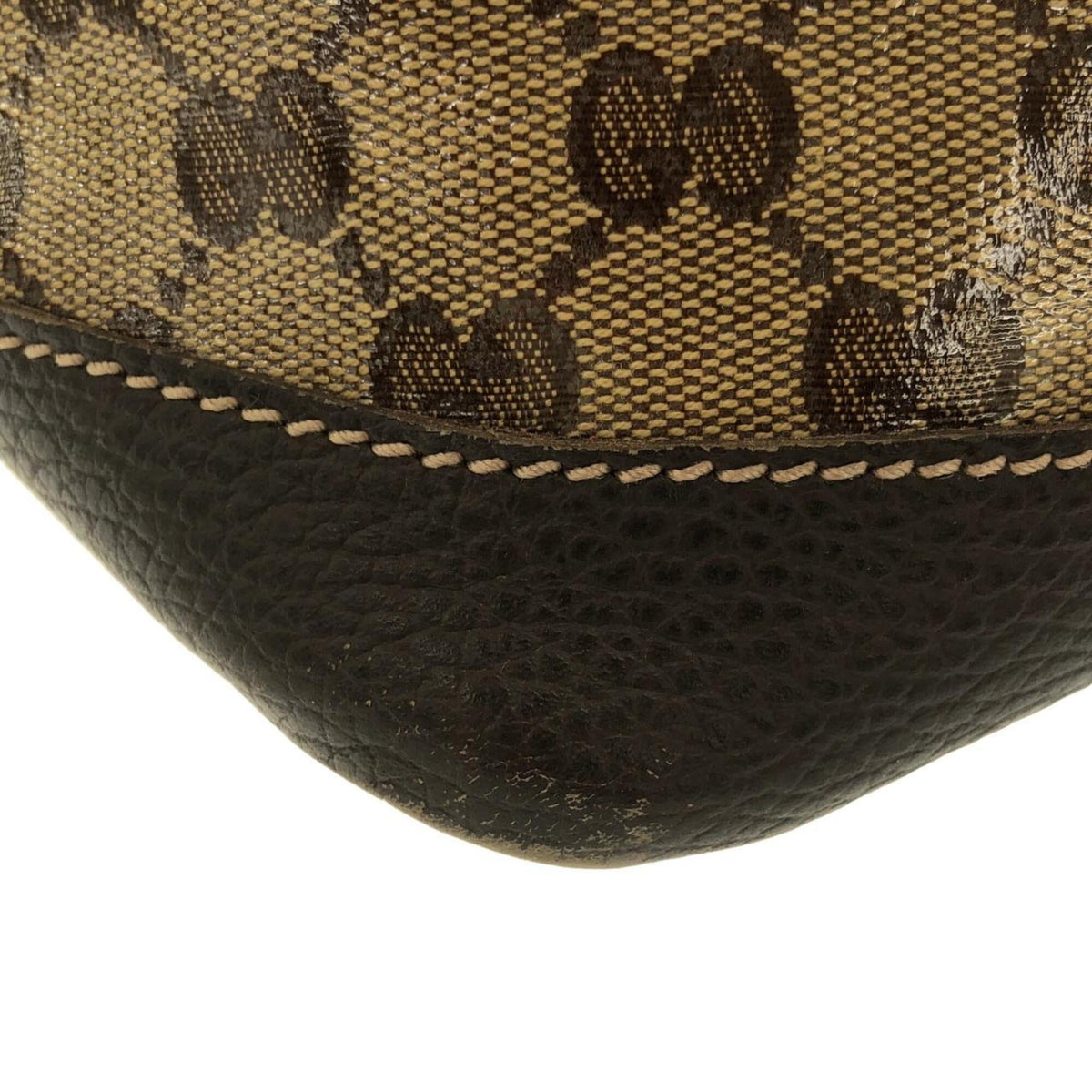 Gucci Beige Brown Gg Crystal Shoulder Bag (Pre-Owned)