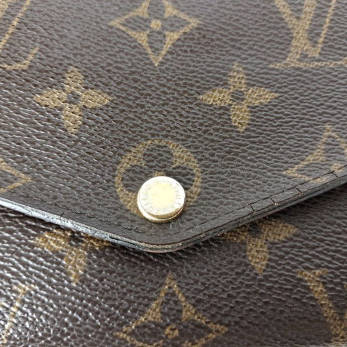 Louis Vuitton Monogram Brown Coquelicots Monogram Long Wallet (Bi-Fold) (Pre-Owned)