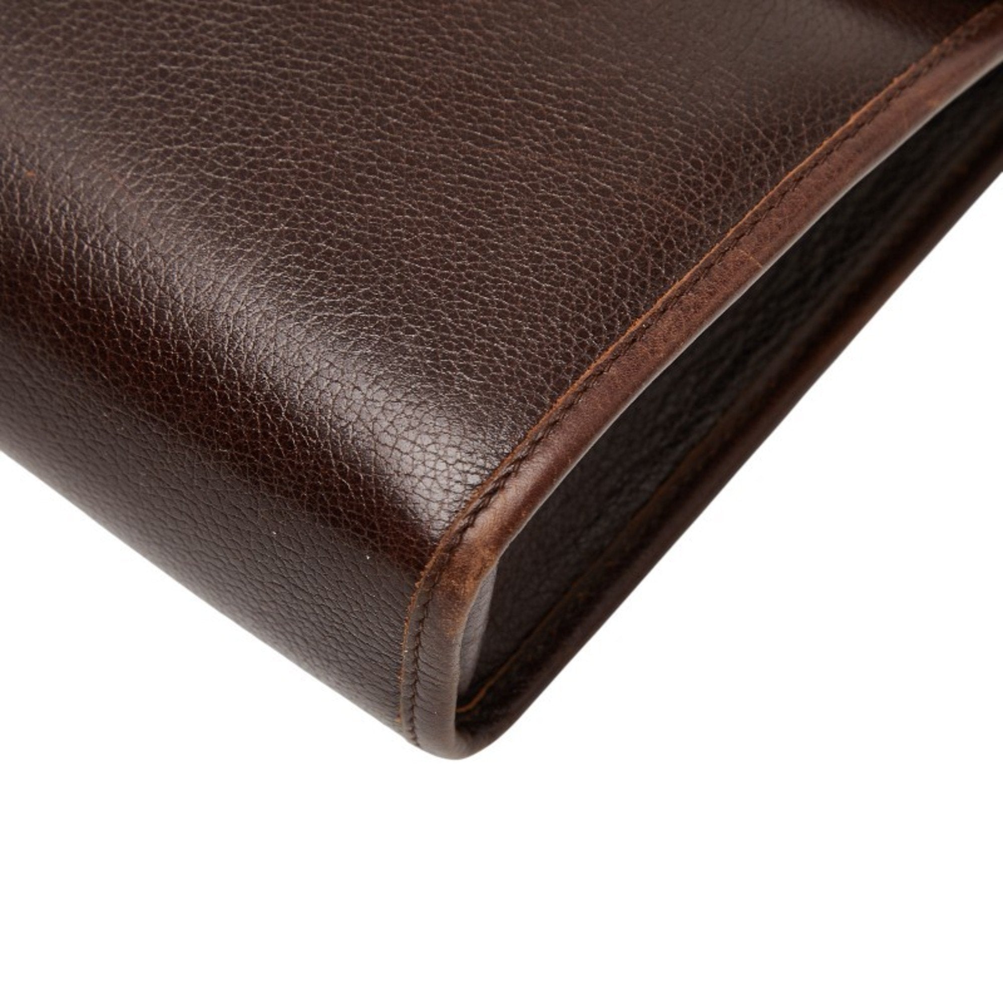 Christian Dior Brown Leather Shoulder Bag (Pre-Owned)