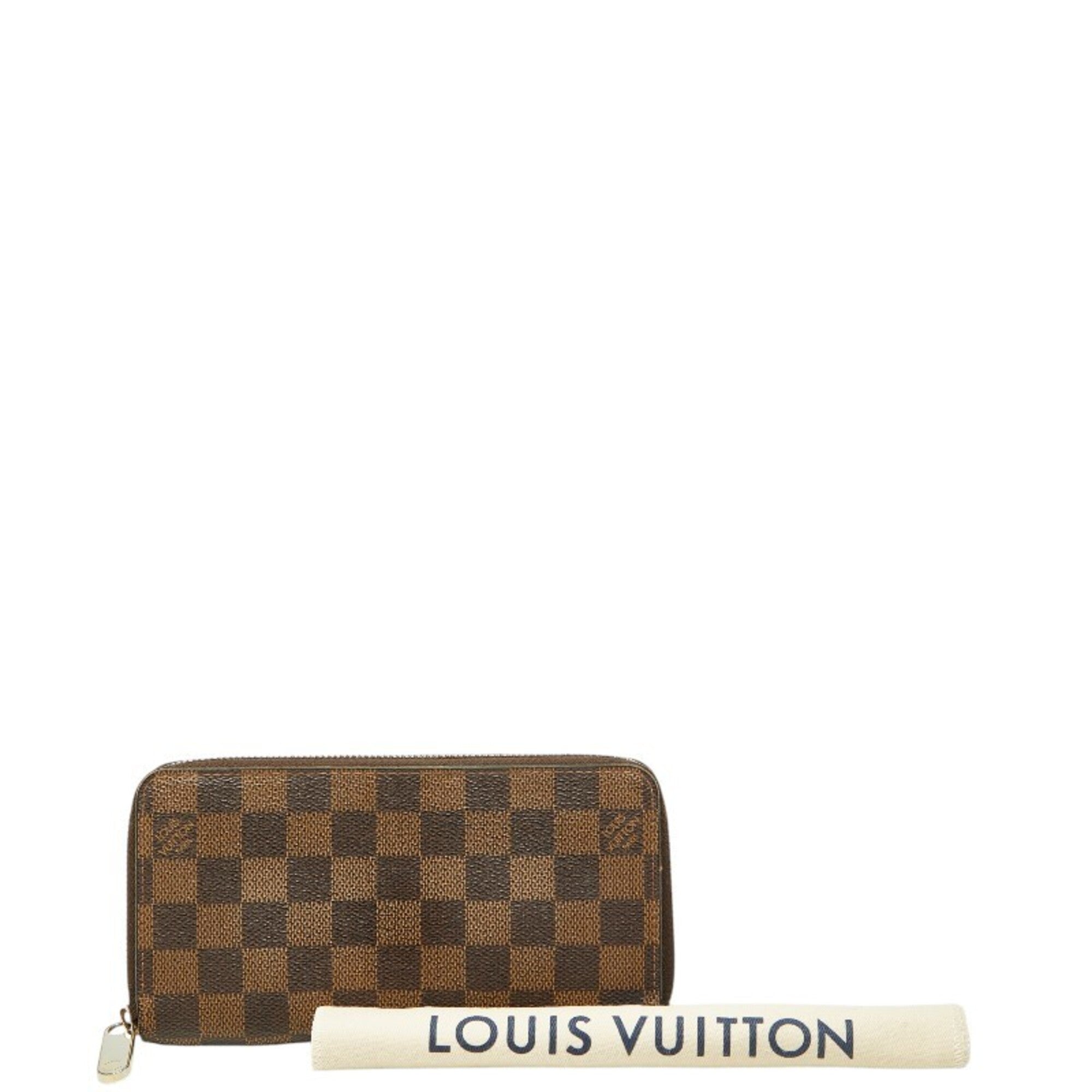 Louis Vuitton Brown Pvc Leather Long Wallet (Bi-Fold) (Pre-Owned)