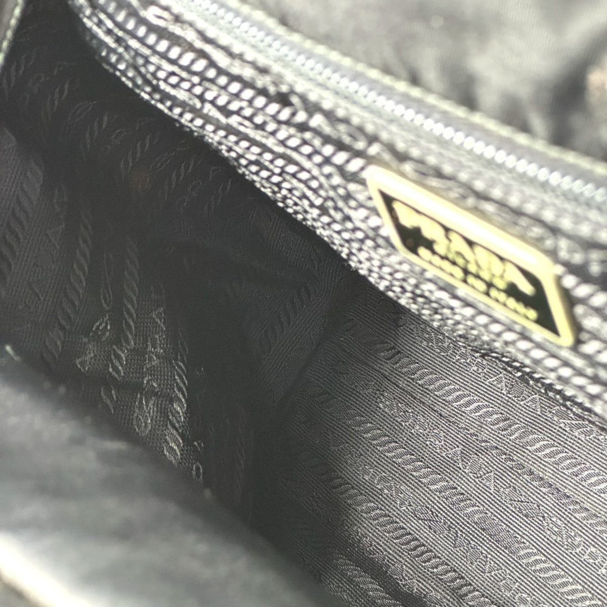 Prada Black Nylon Handbag Tote Bag (Pre-Owned)
