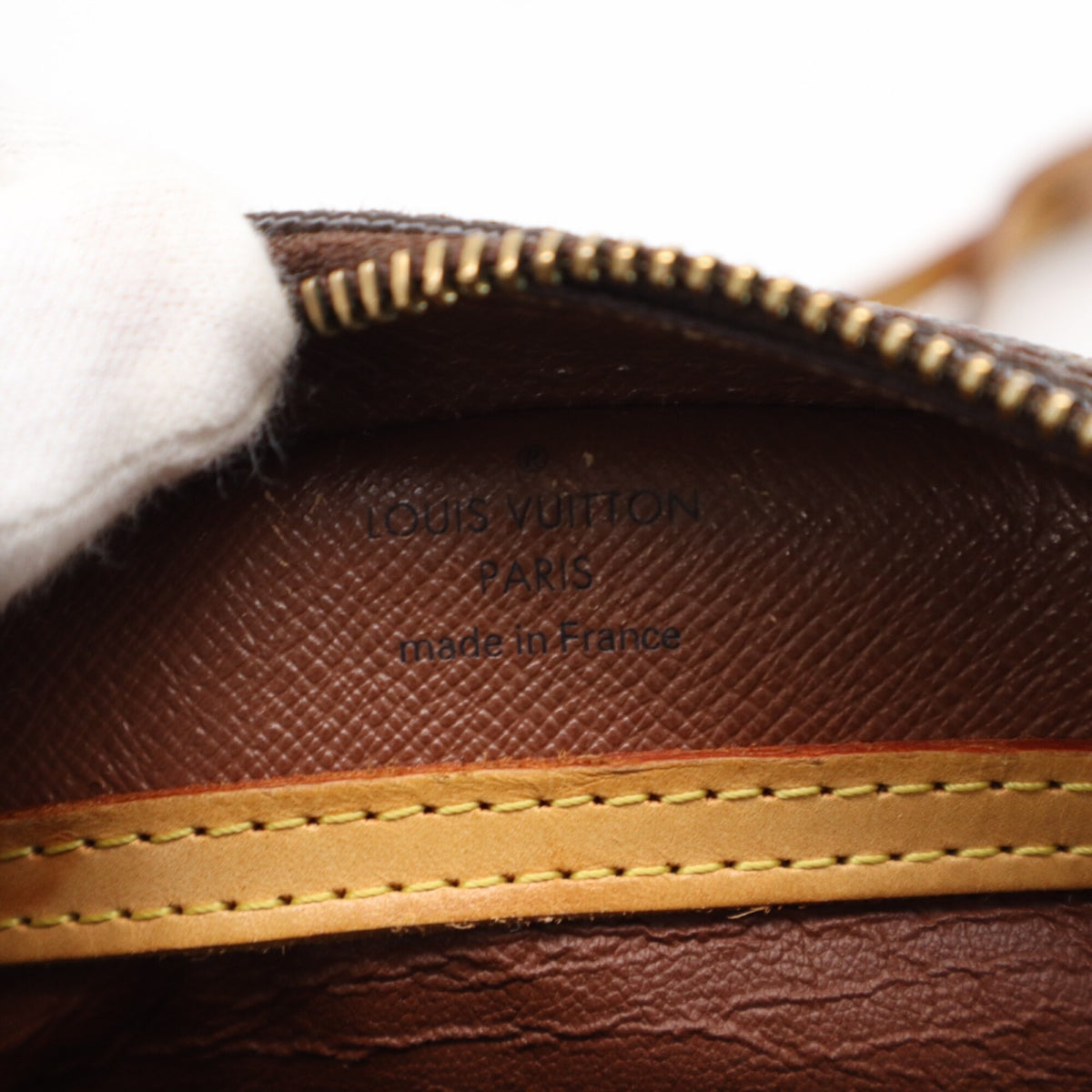 Louis Vuitton Brown Coated Canvas Leather Shoulder Bag (Pre-Owned)