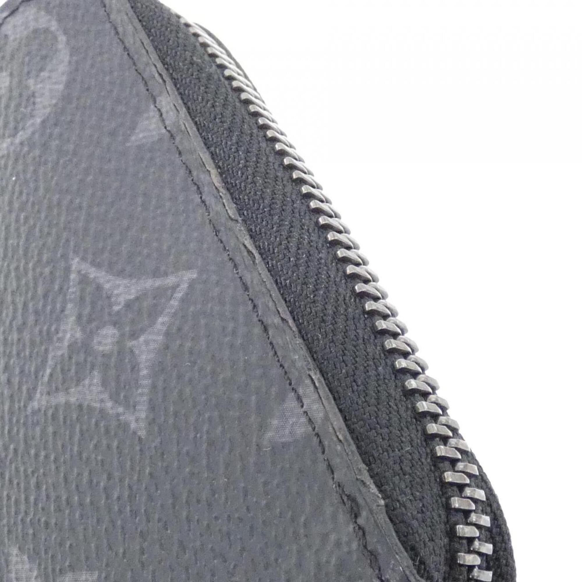 Louis Vuitton Black Coated Canvas Long Wallet (Bi-Fold) (Pre-Owned)