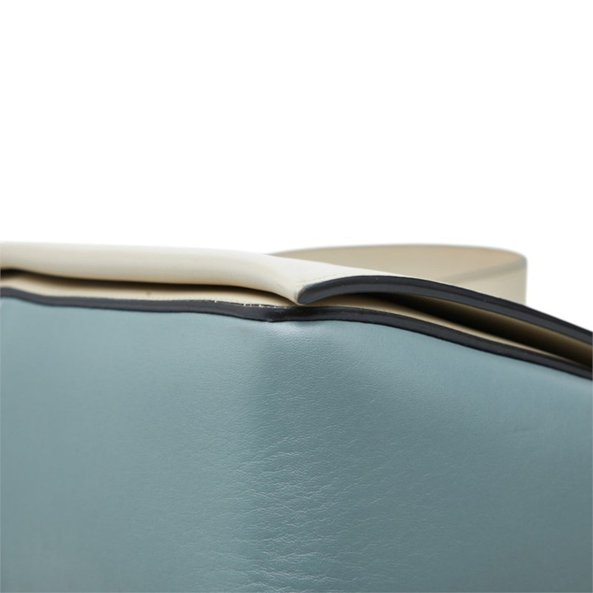 Celine Blue Grayish Leather Shoulder Bag (Pre-Owned)
